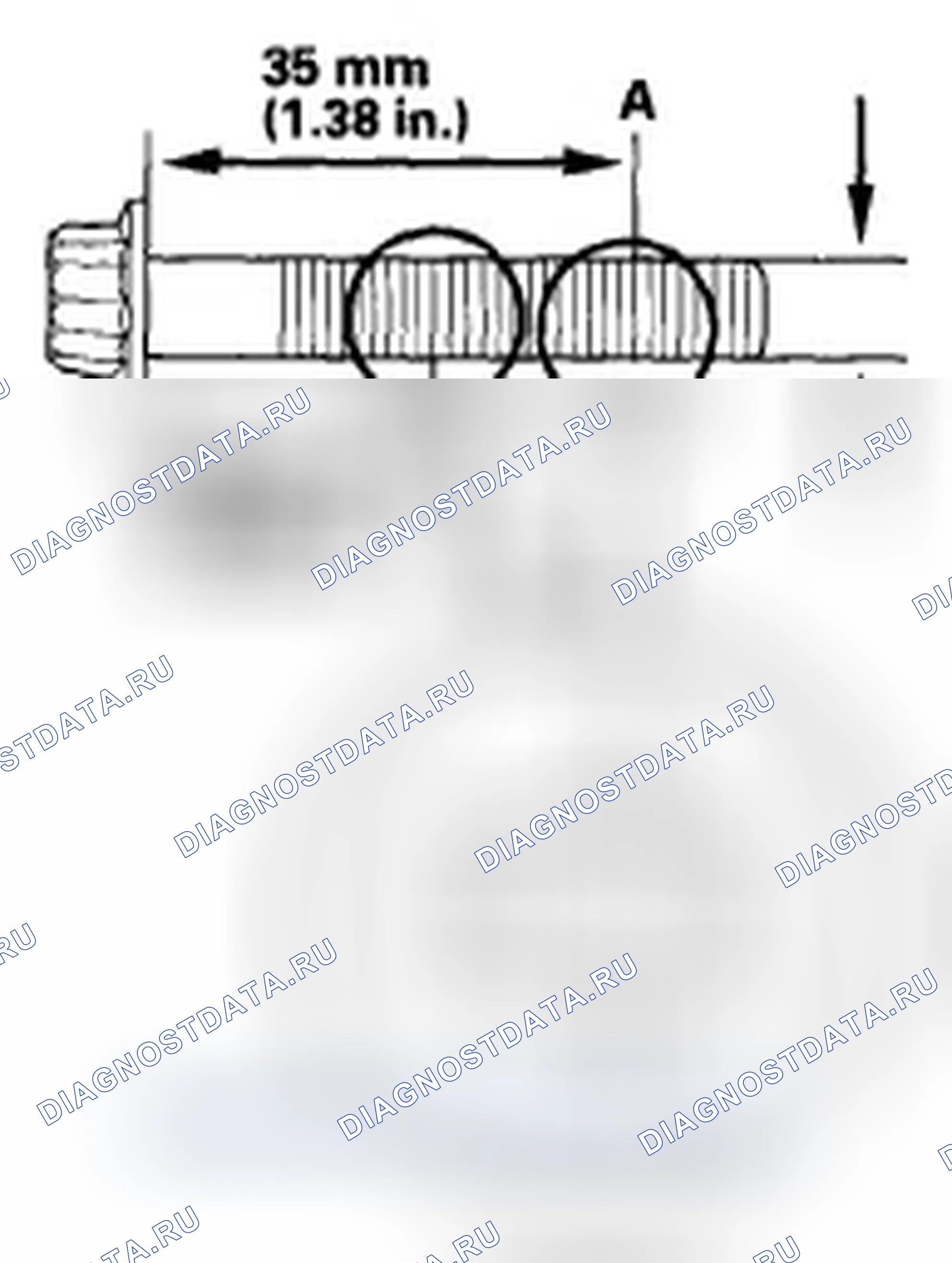 Рис. 316: Проверка болта шатуна. Honda Civic VIII