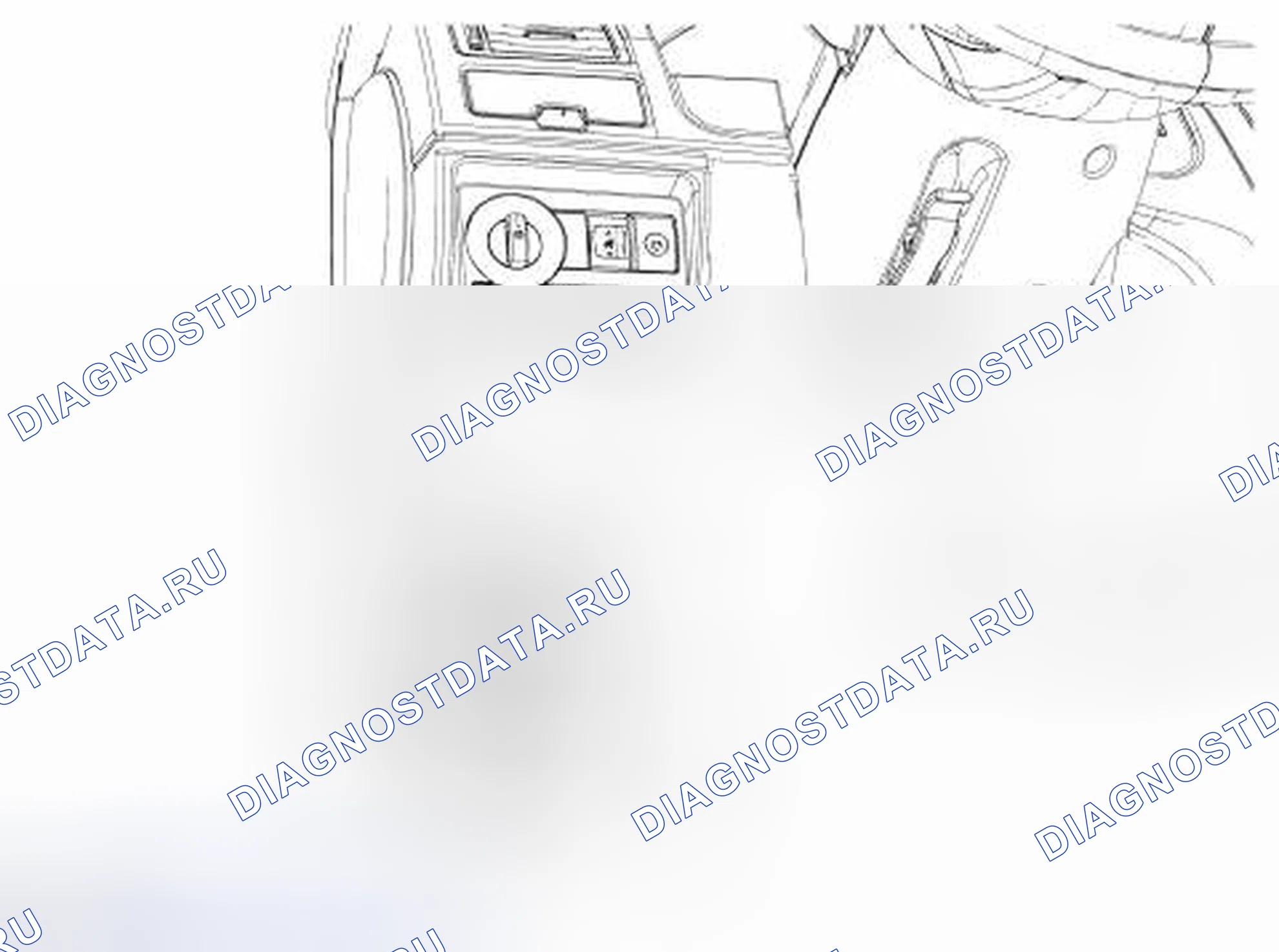 Рис. 36: Рукоятка разблокировки защелки капота. Hyundai Lafesta I