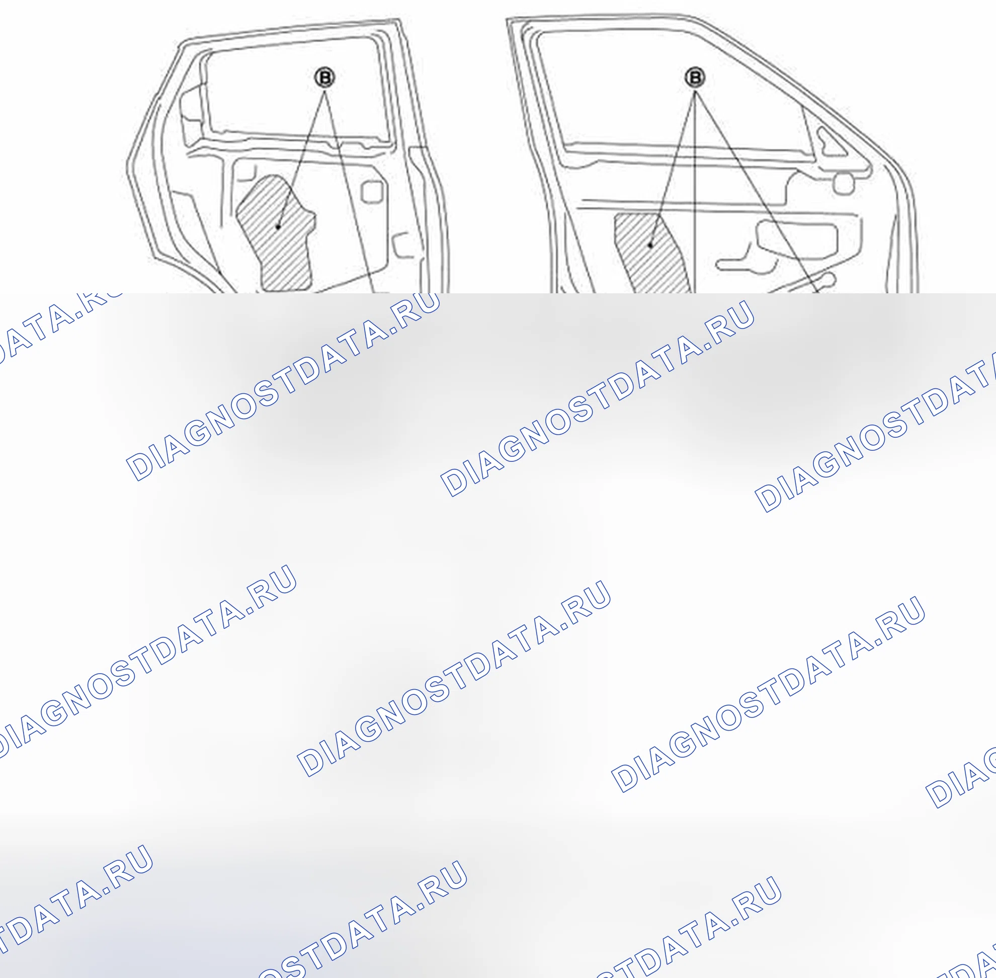 Рис. 166: ДВЕРЬ. BMW 4 серия F32/F33 рестайлинг