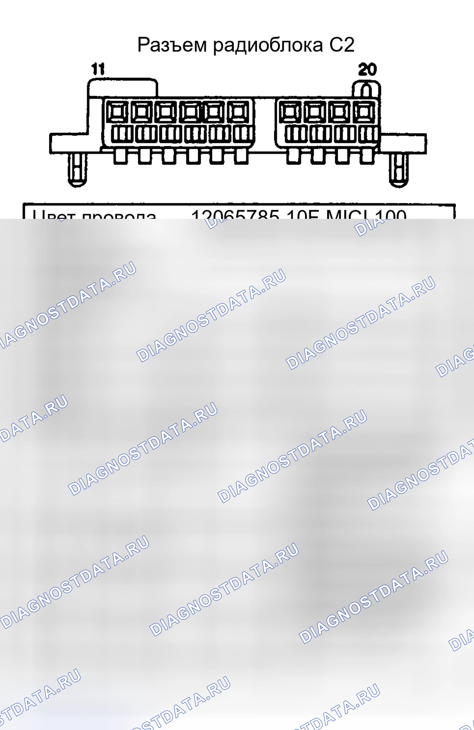 Рис. 230: РАДИО (С2). Chevrolet Chevy Express G1500 