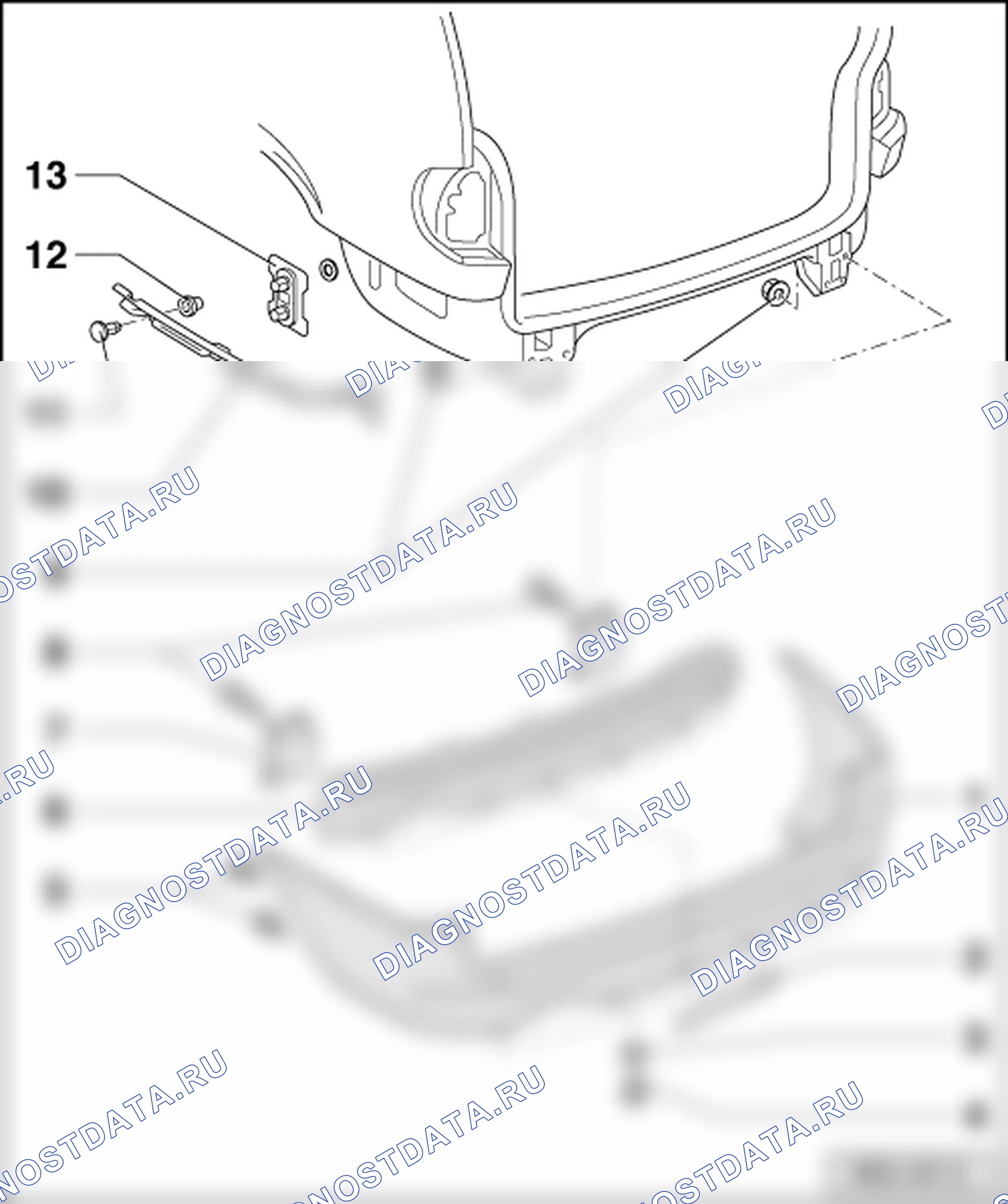 Задний бампер > 05.00. SEAT Alhambra I