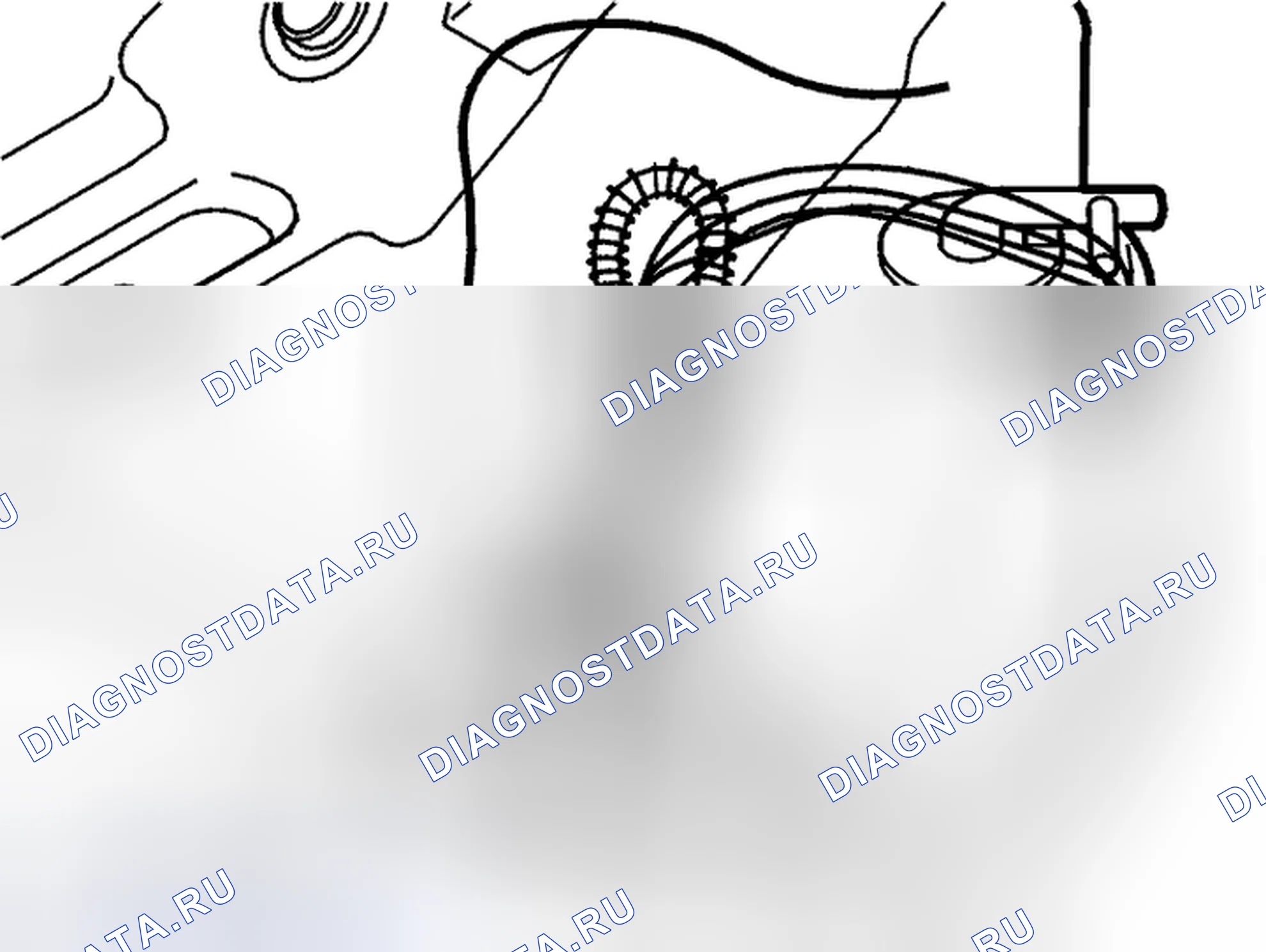 Рис. 237: Снятие левостороннего датчика уровня. Volvo V70 II рестайлинг