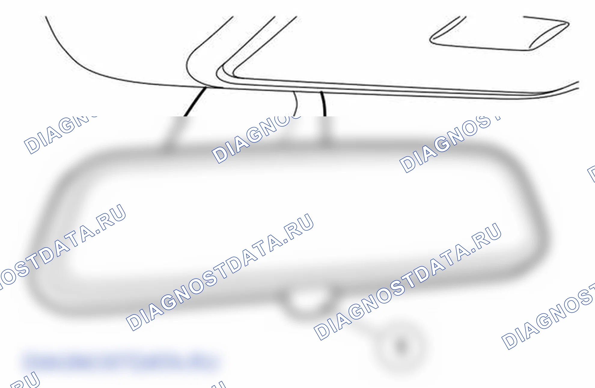 Рис. 2: ВНУТРЕННЕЕ ЗЕРКАЛО. Land Rover Range Rover L322