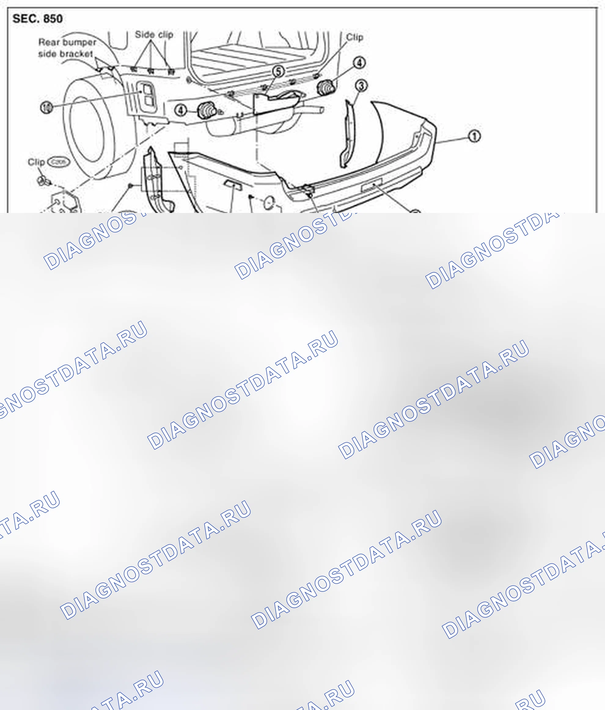 Рис. 3: Демонтаж и монтаж. Nissan X-Trail I