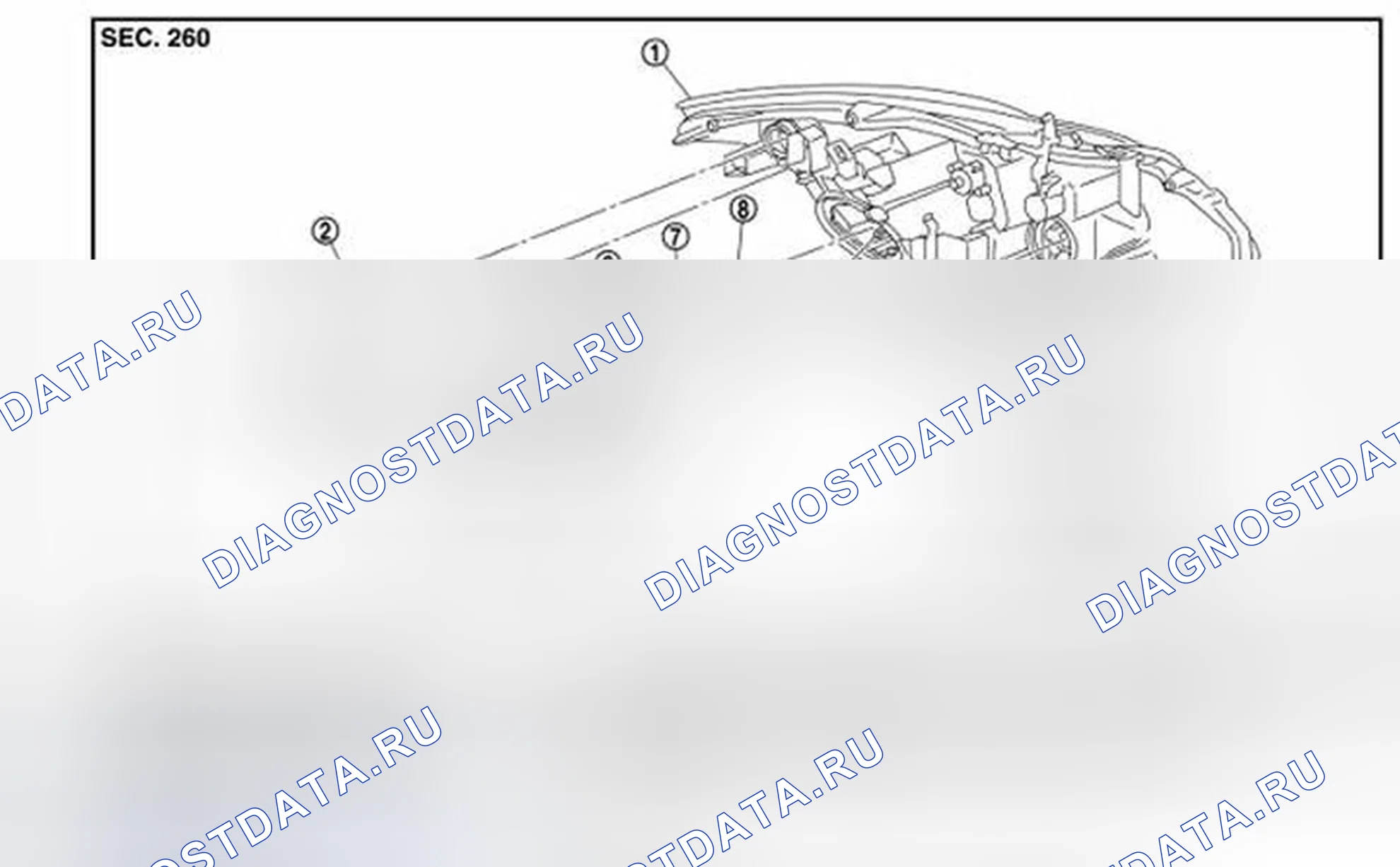 Рис. 263: РАЗБОРКА. Infiniti Q60 I