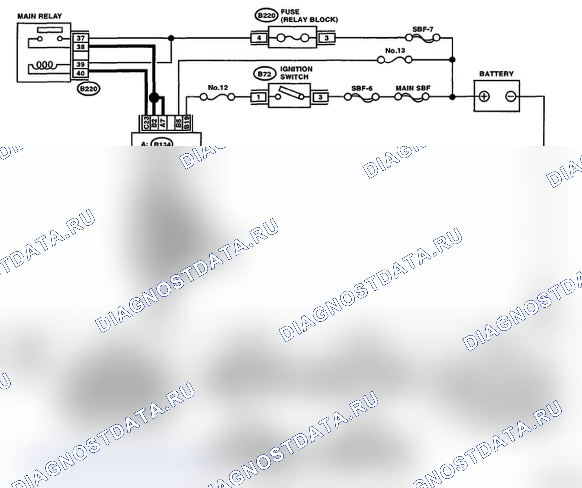 Рис. 115: электросхема. Subaru Impreza WRX GH