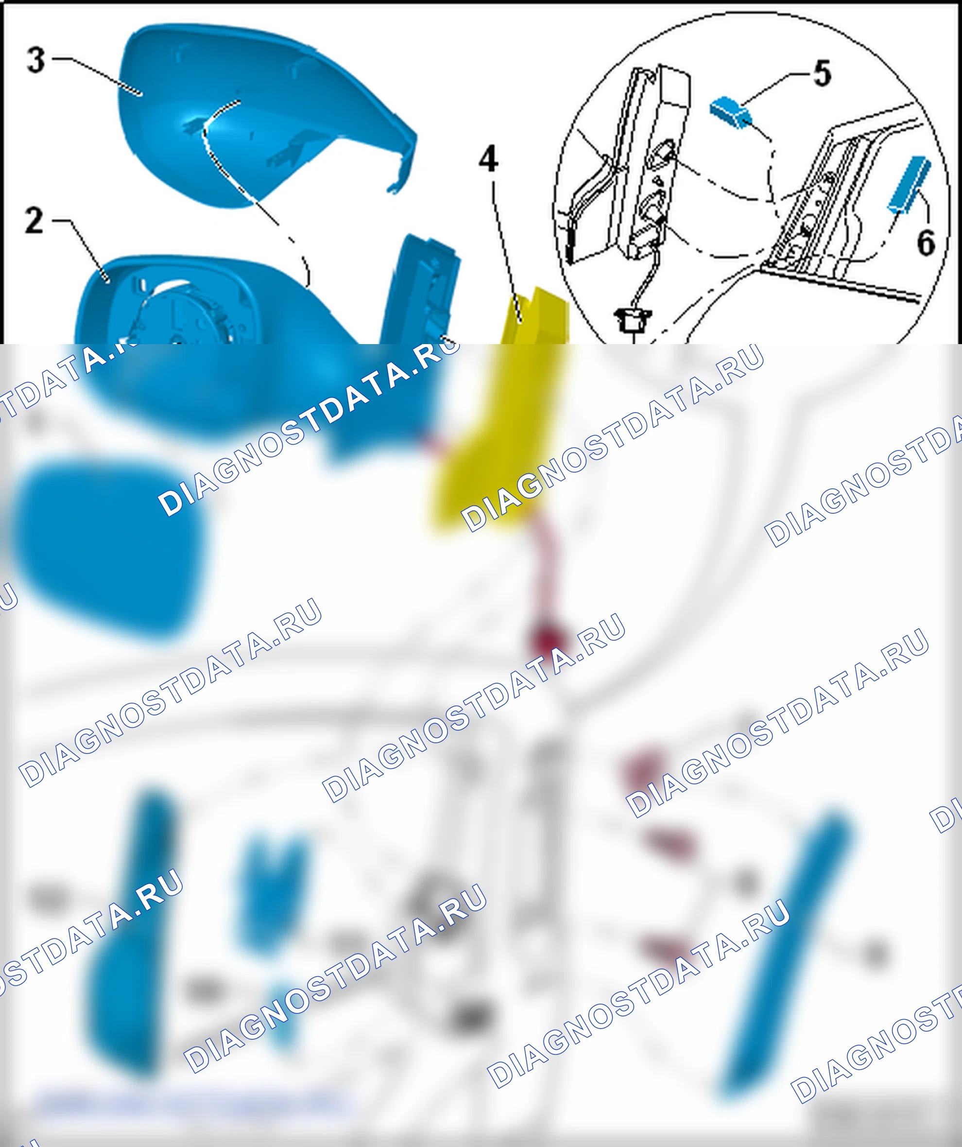Наружные зеркала. SEAT Altea I