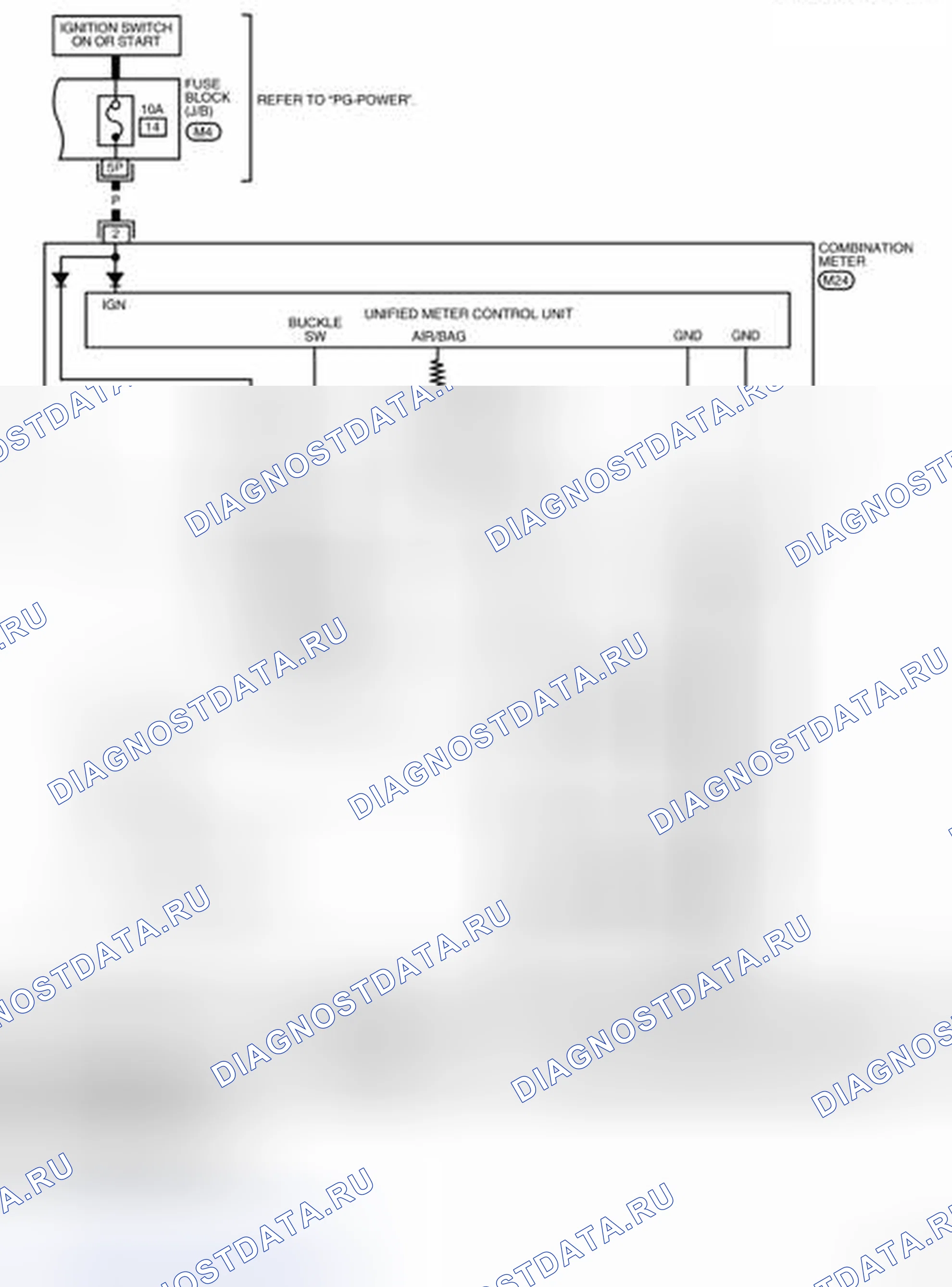 Рис. 24: электросхема - SRS-SRS-02. Nissan Sentra B16