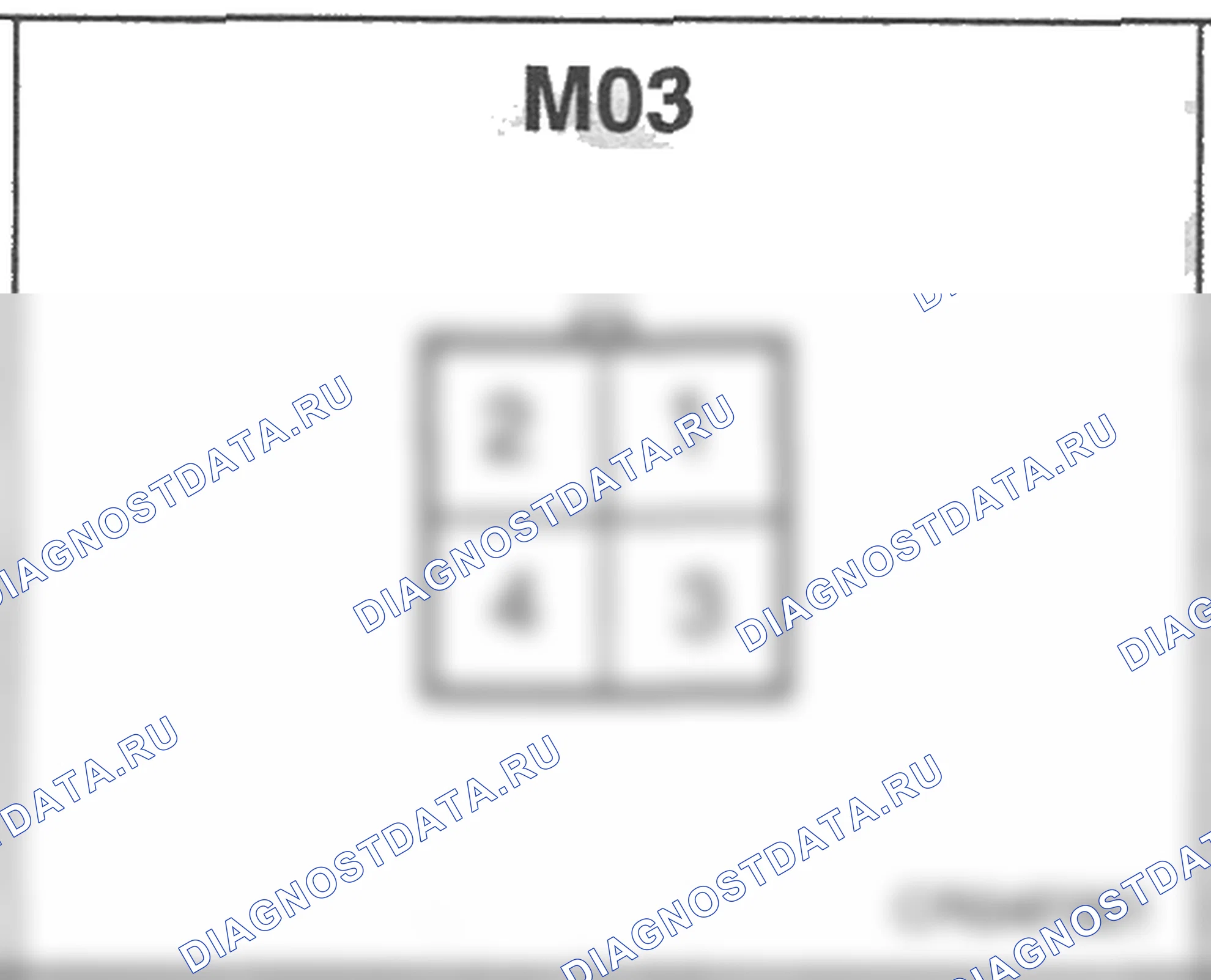 Распиновка разъёма M03 — основного жгута. Hyundai Atos MX