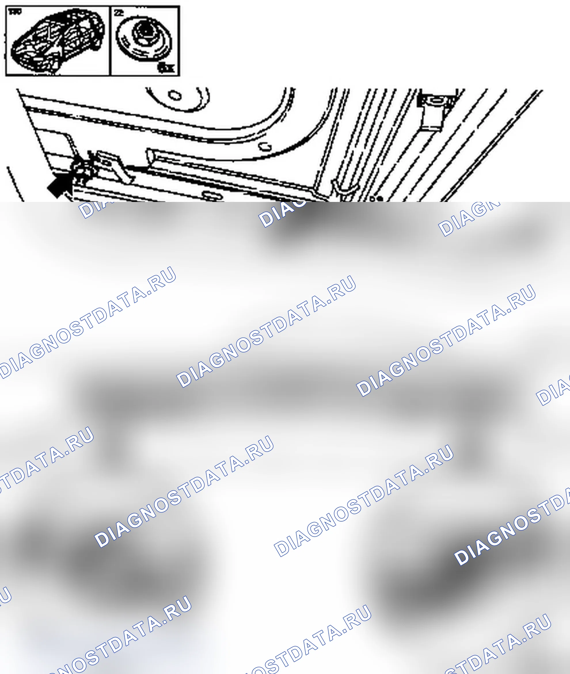 Демонтаж и установка крышки спойлера на крыше (модель F07). Opel Astra G