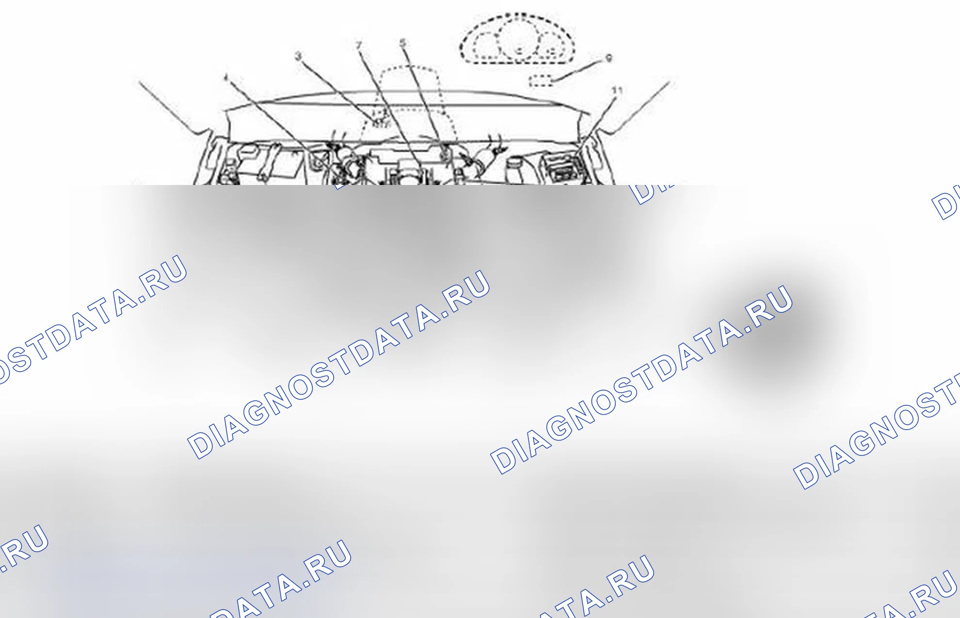 Рис. 2. Расположение компонентов системы зажигания. Suzuki Grand Vitara II