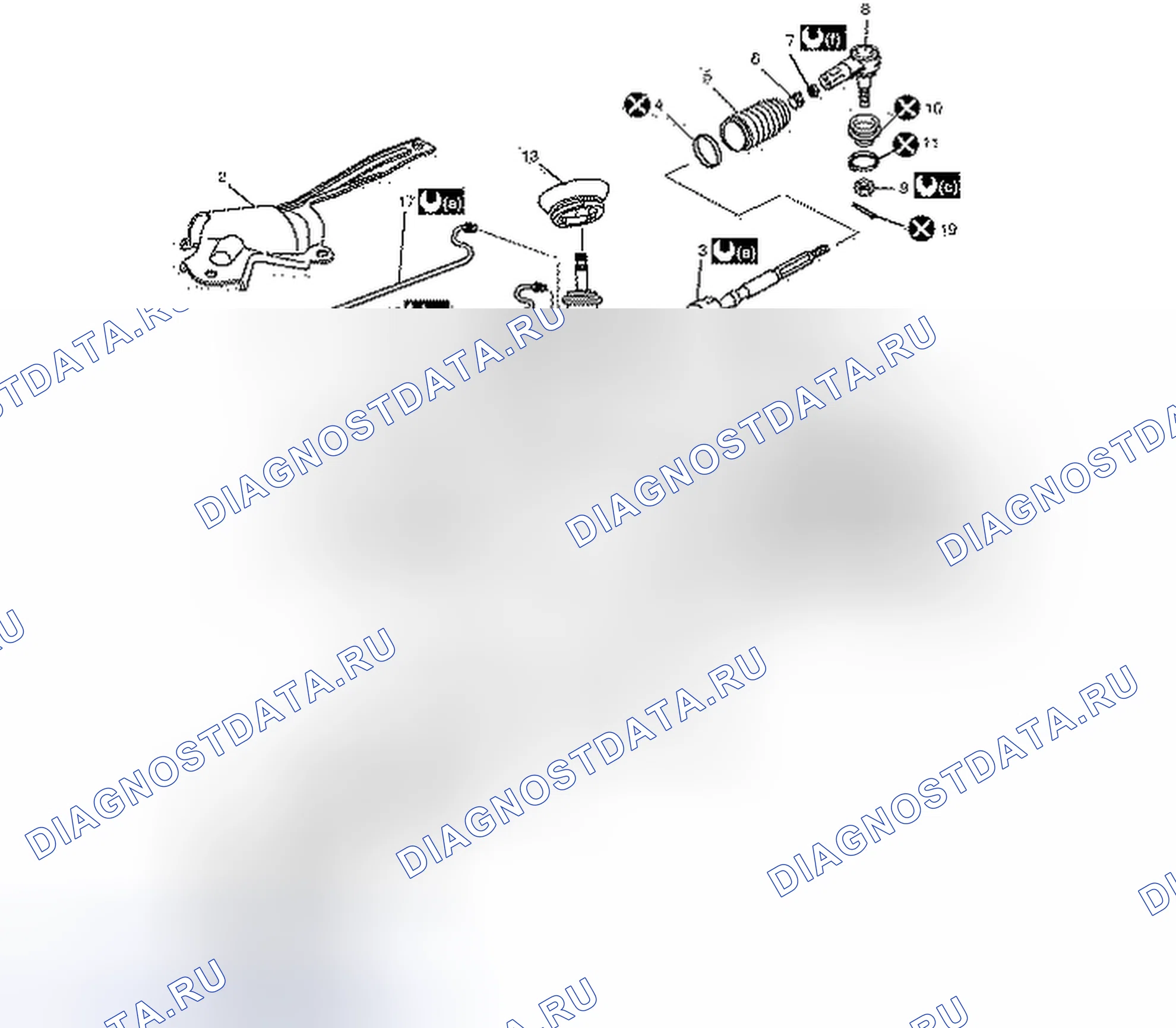 Рис. 39: Компоненты корпуса рулевого механизма в сборе. Suzuki SX4 I