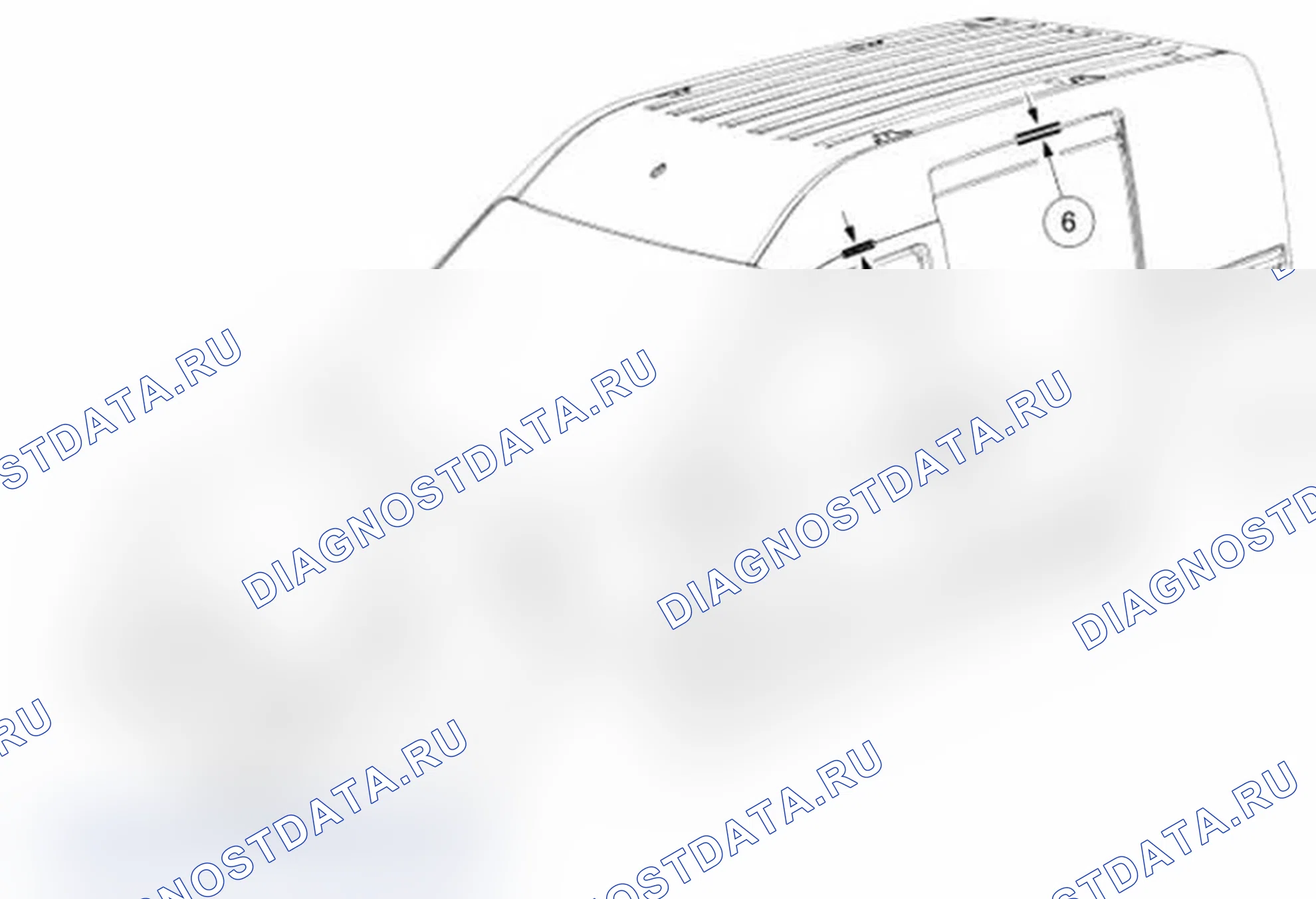 Рис. 76: Границы тела. Ford Transit Connect I рестайлинг