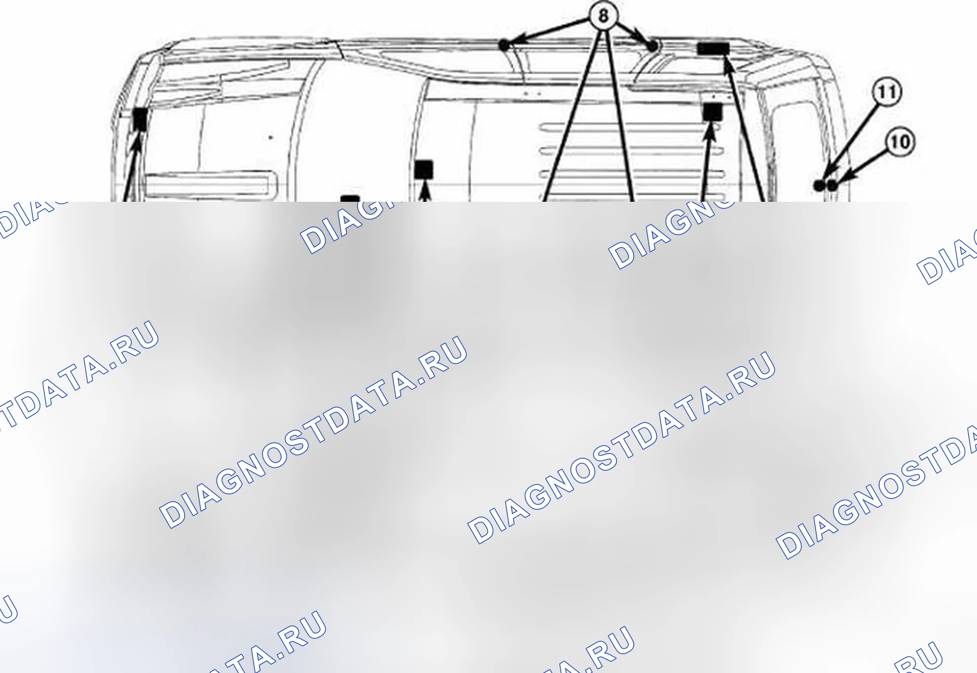 Рис. 17: ОПИСАНИЕ замков дверей и противоугонной системы. Dodge Durango III