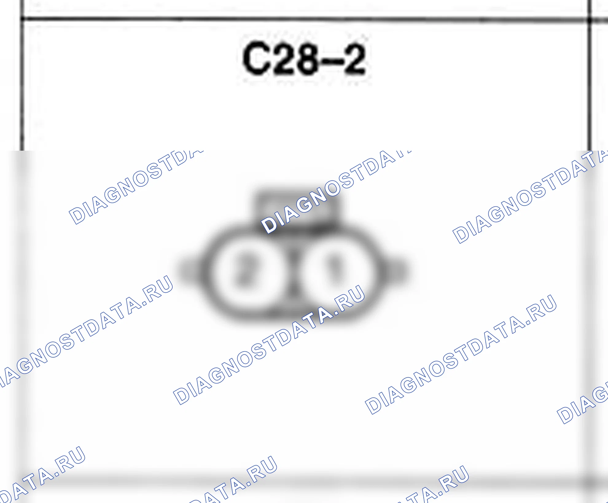 Распиновка разъёма C28-2 — жгута управления. Hyundai Atos MX