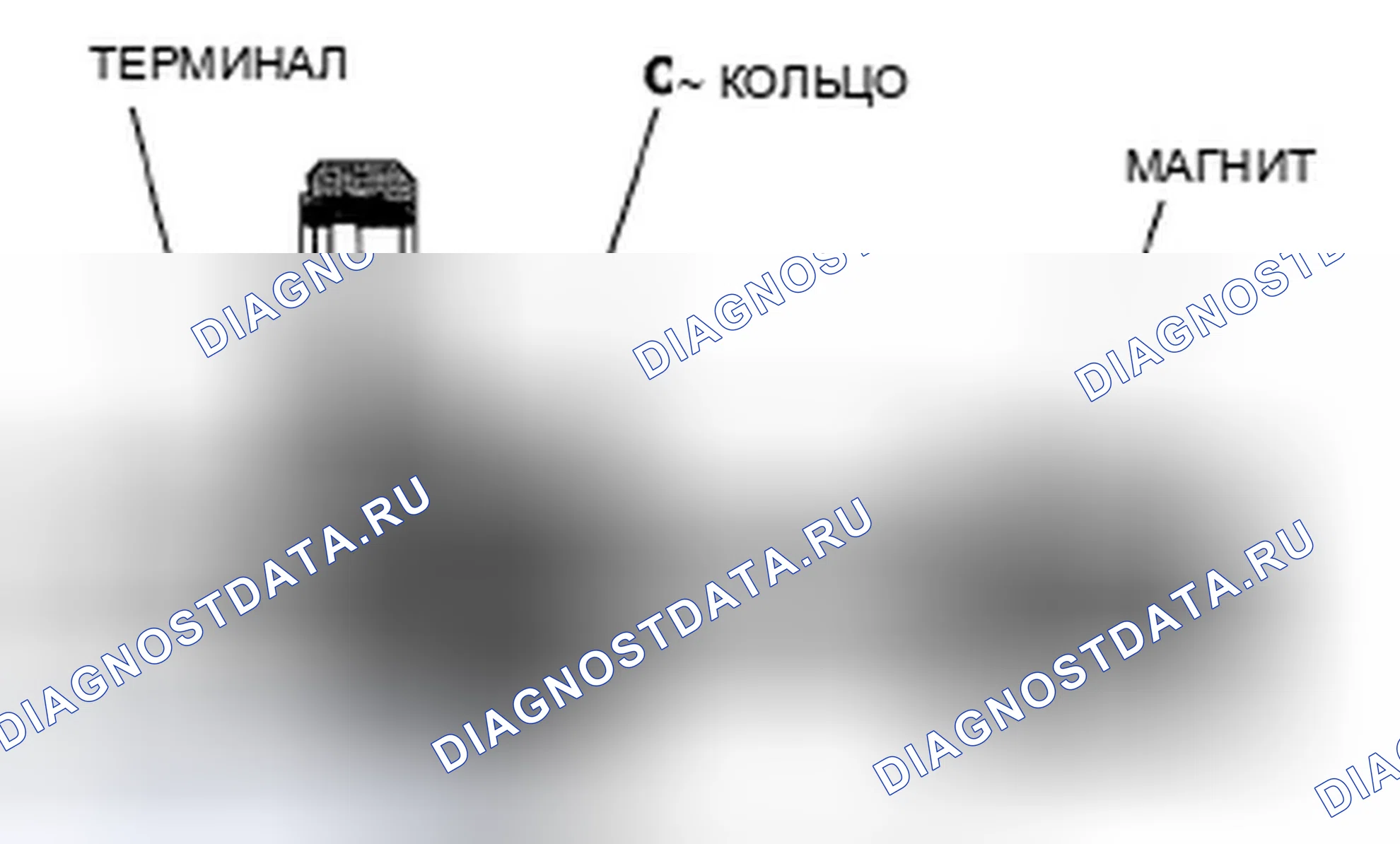Рис. 38: Датчик положения коленчатого вала (положение коленвала). Honda Ridgeline I рестайлинг