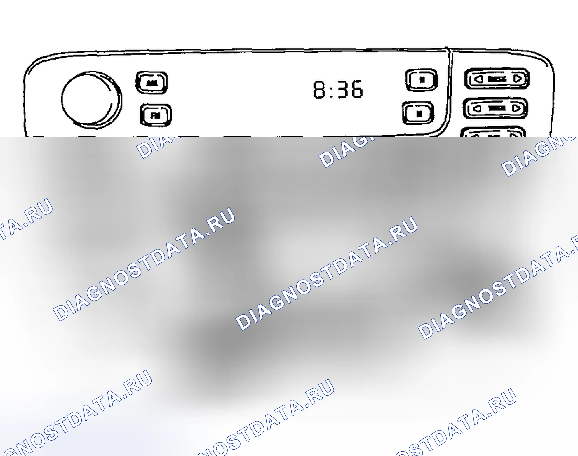 Рис. 145: Самотестирование модуля дистанционного управления климатом. Hyundai Pony I