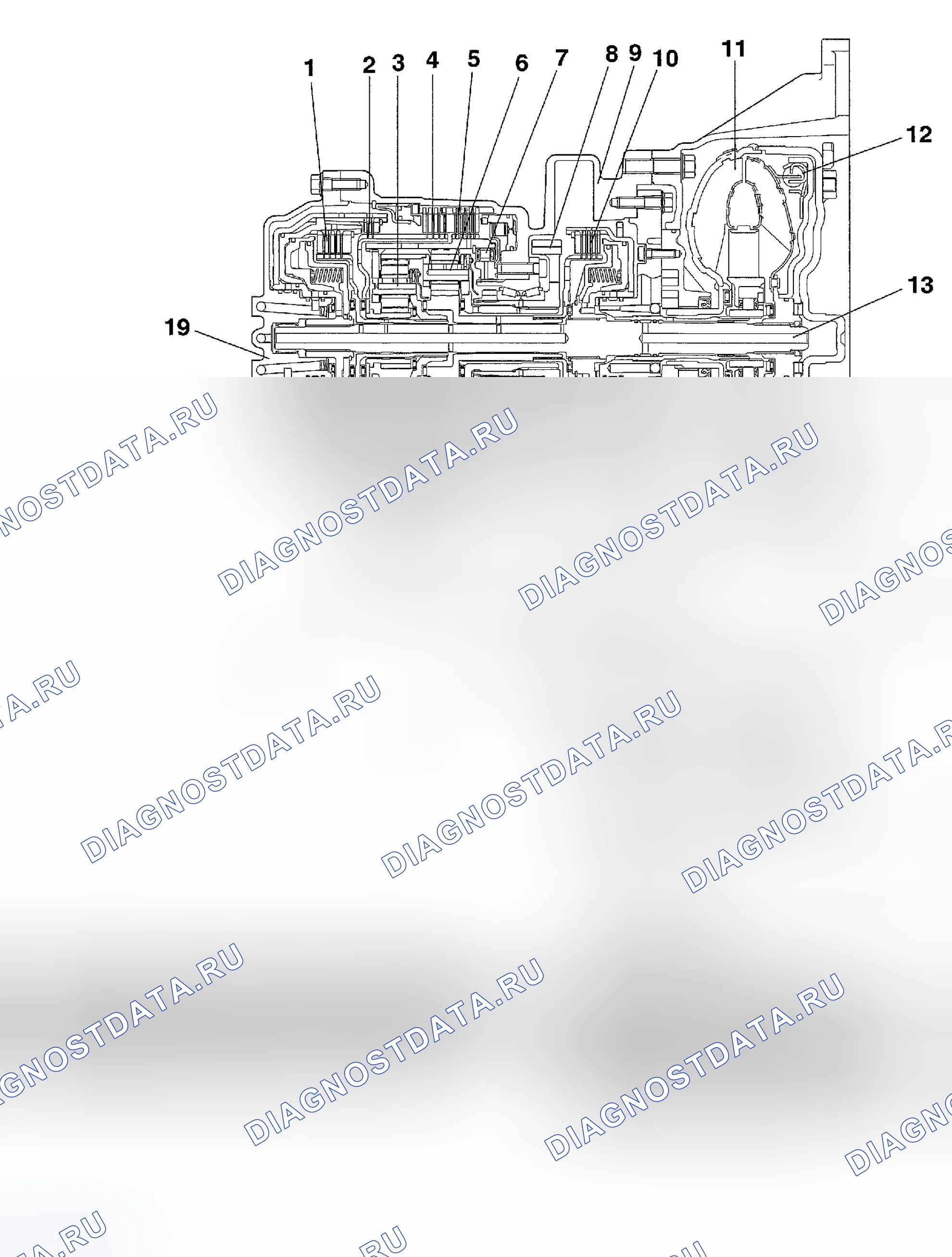 Рис. 57: РАЗРЕЗ < F4a51 >. Honda CR-X II
