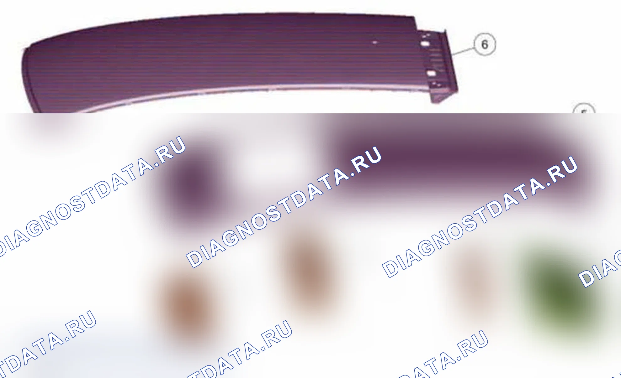 Рис. 133: Панель крыши 5-дверь. Ford Focus III