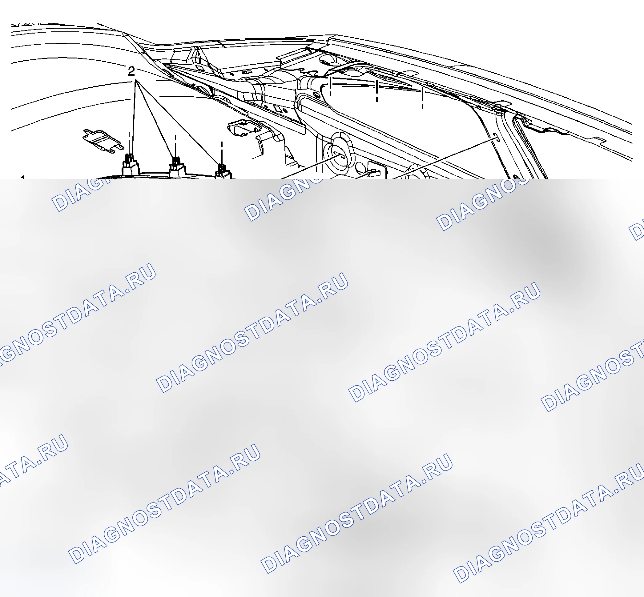 Рис. 4: Замена гарнисажа - верхняя стойка замка. Chevrolet Cobalt I
