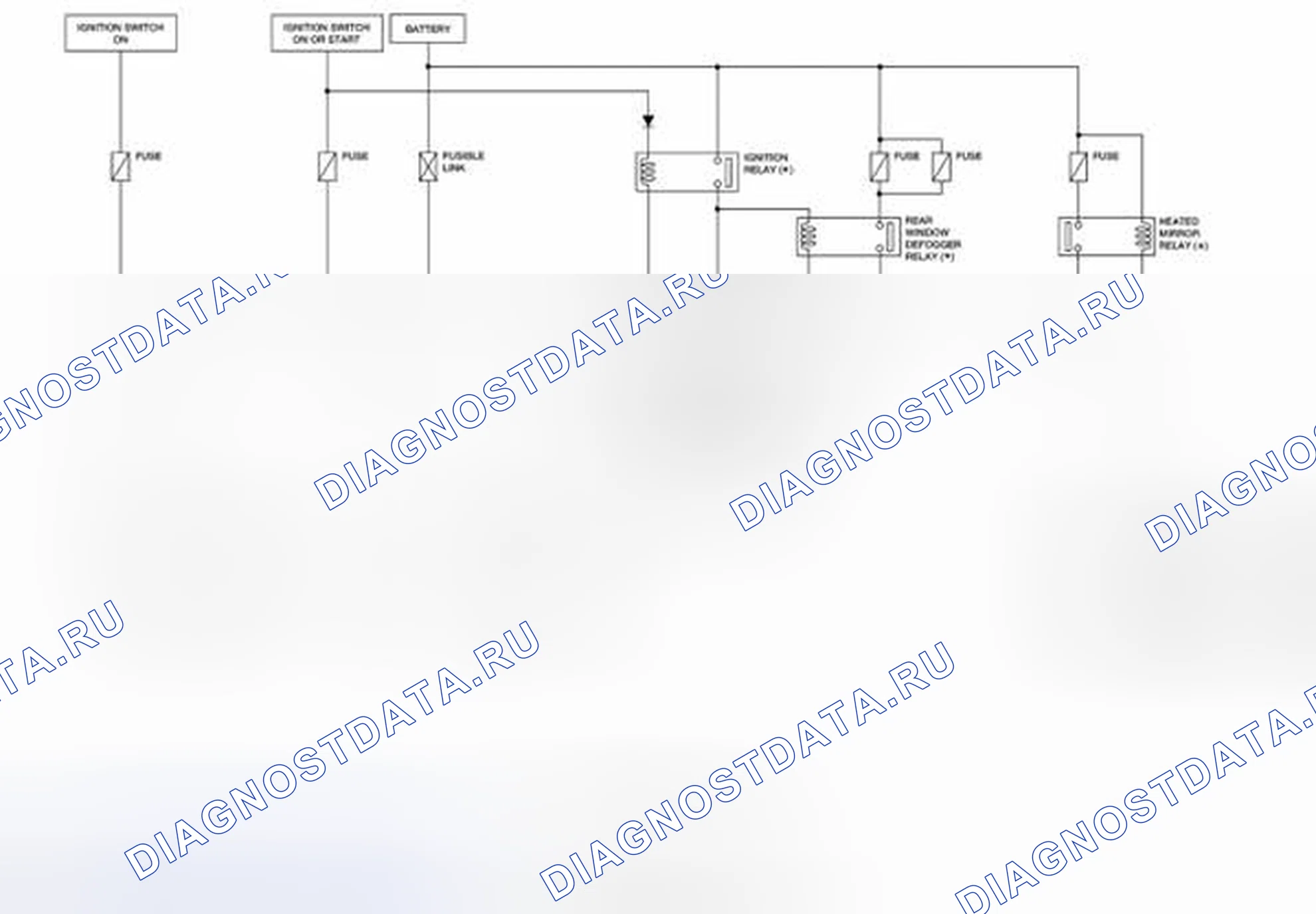 Рис. 119: Схема дверного зеркала. Nissan Frontier D40