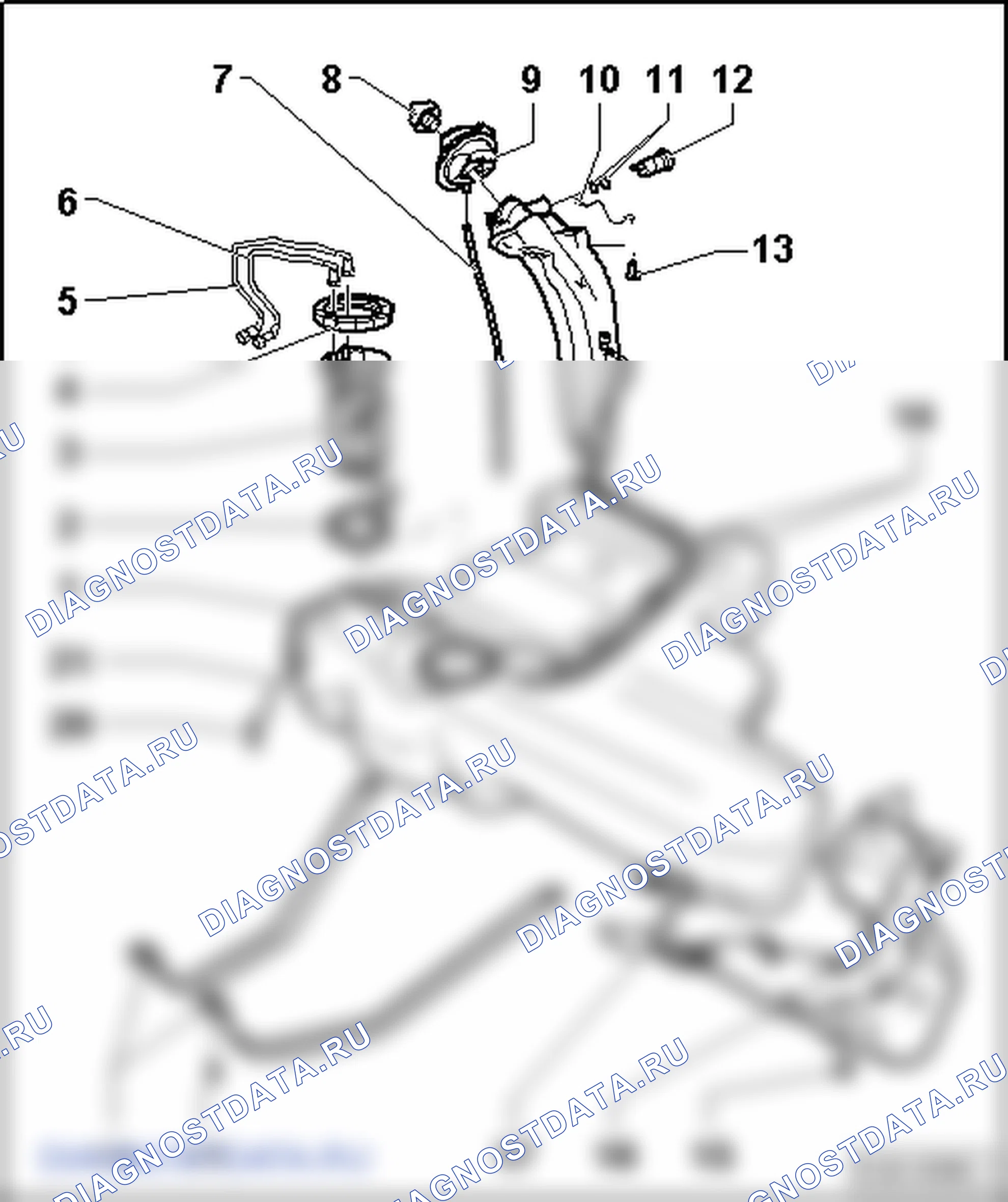 Компоненты топливной системы (4-цил. дизельный двигатель (1,6 л 4V, TDI Common Rail)). SEAT Toledo Iv