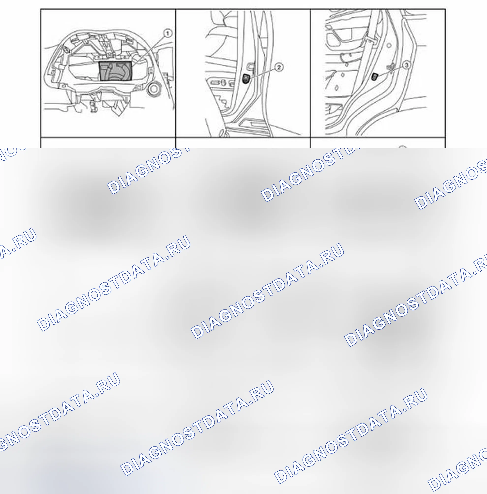 Рис. 61: Расположение компонентов. Infiniti QX60 I