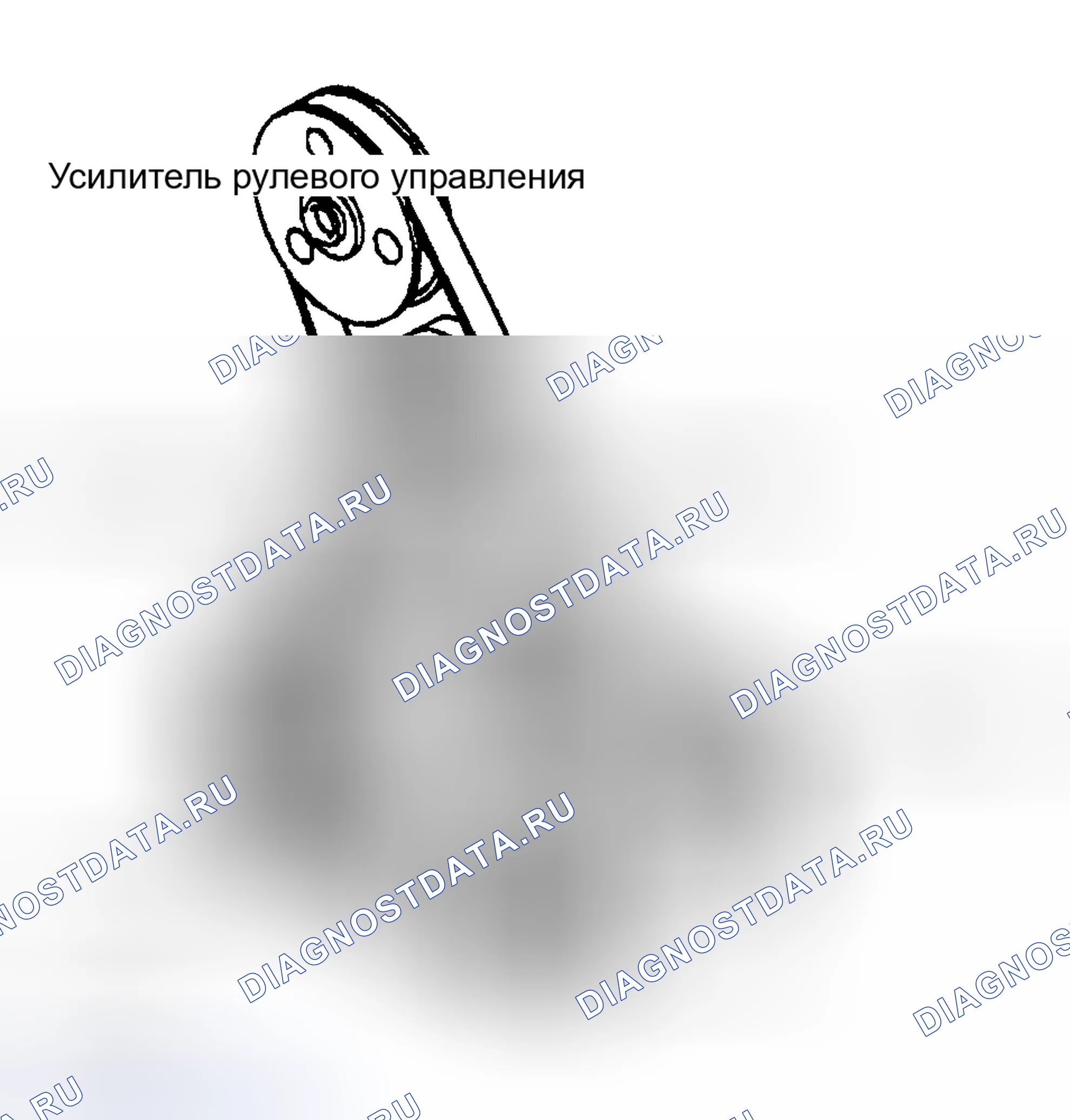 Рис. 18: Трассировка серпантинного ремня (корпус 4.0L «G» и корпуса 4.6L «E» и «K»). Hyundai Stellar I