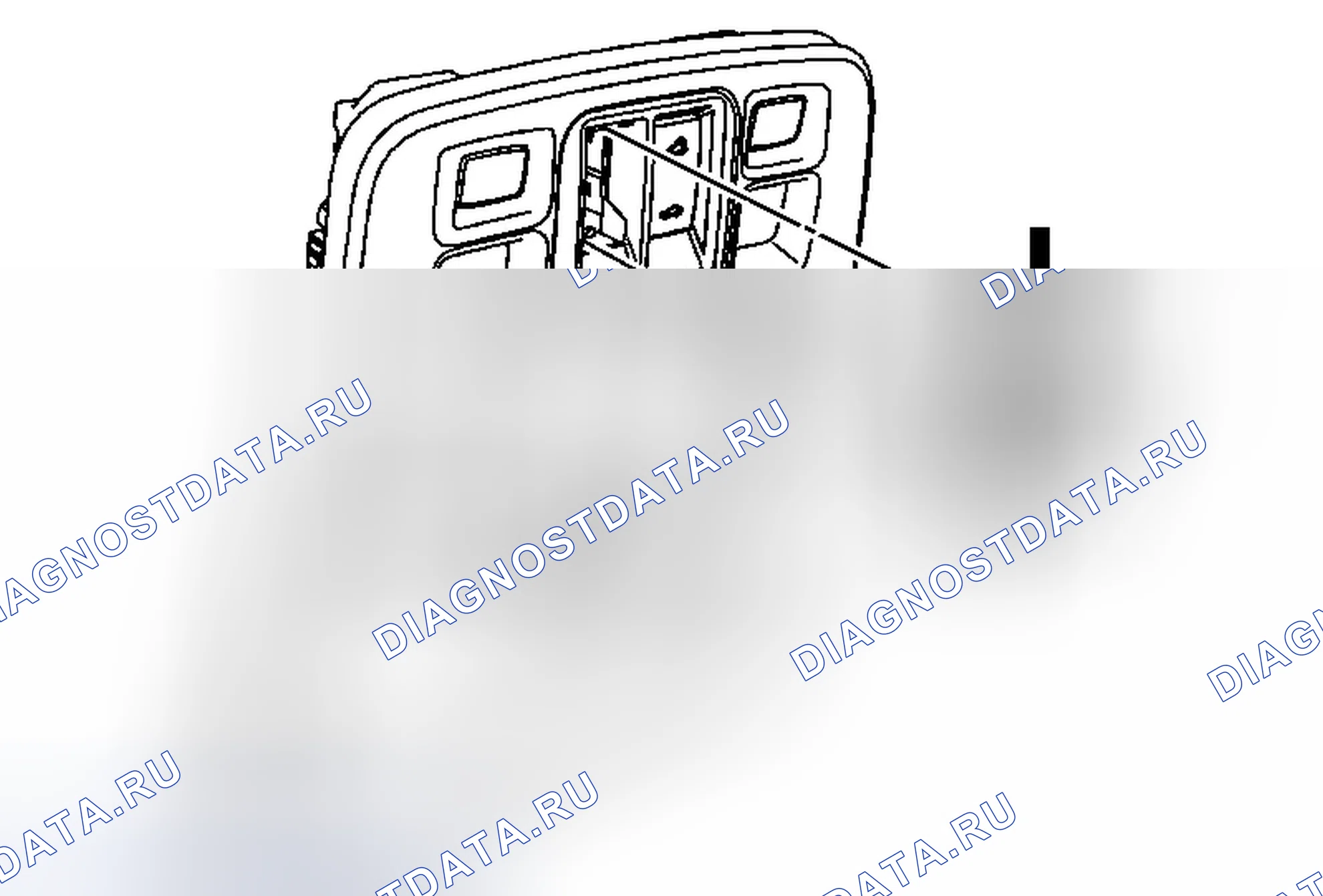 Рис. 6: Замена люкового переключателя. Chevrolet Malibu VIII рестайлинг