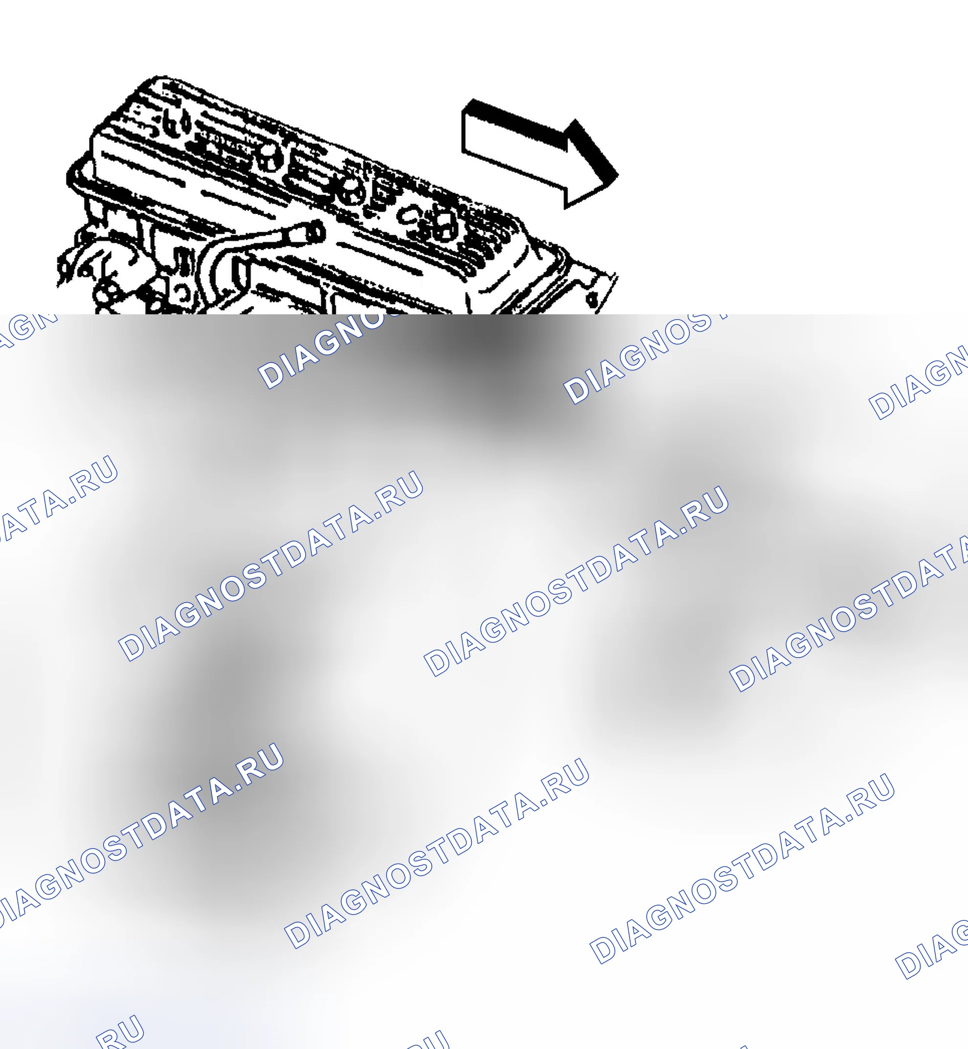 Рис. 238: Индикатор уровня масла и установка трубки. GMC Yukon Denali 