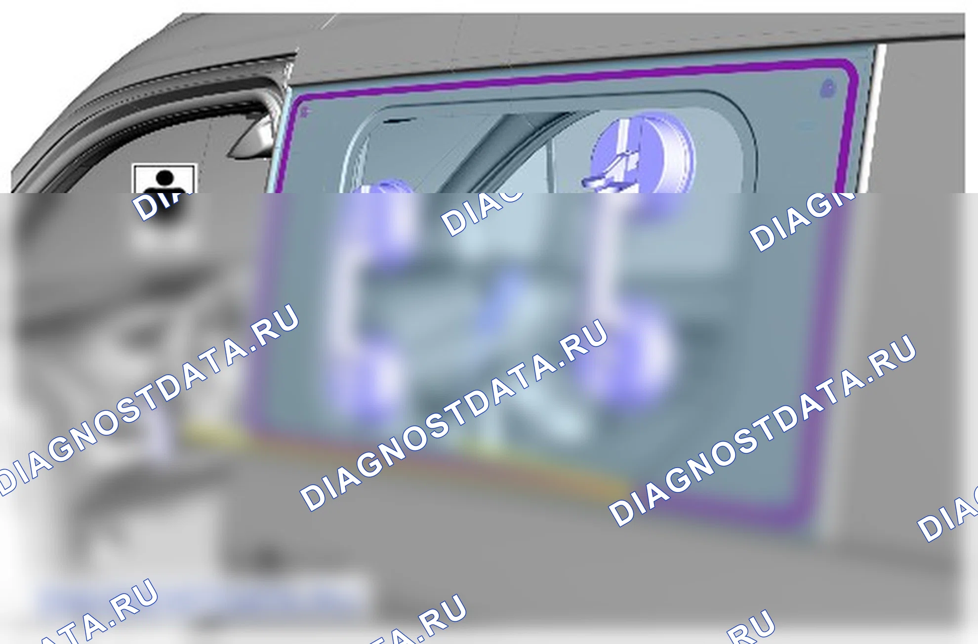 Как снять и установить стекло окна сдвижной двери. Ford Transit Connect II