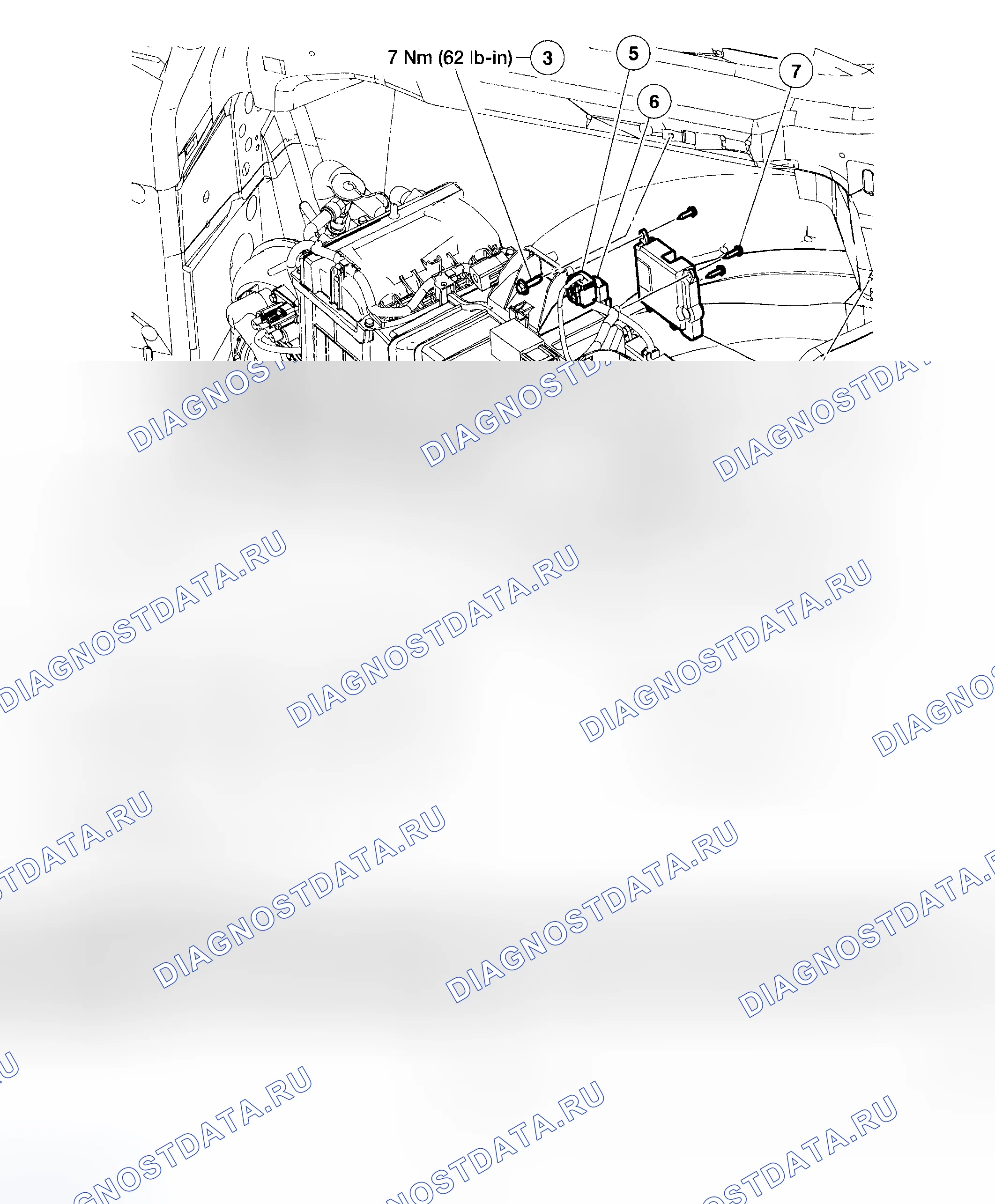 Рис. 294: Привод двери для смешивания температуры - вспомогательный. Hyundai ix20 I рестайлинг