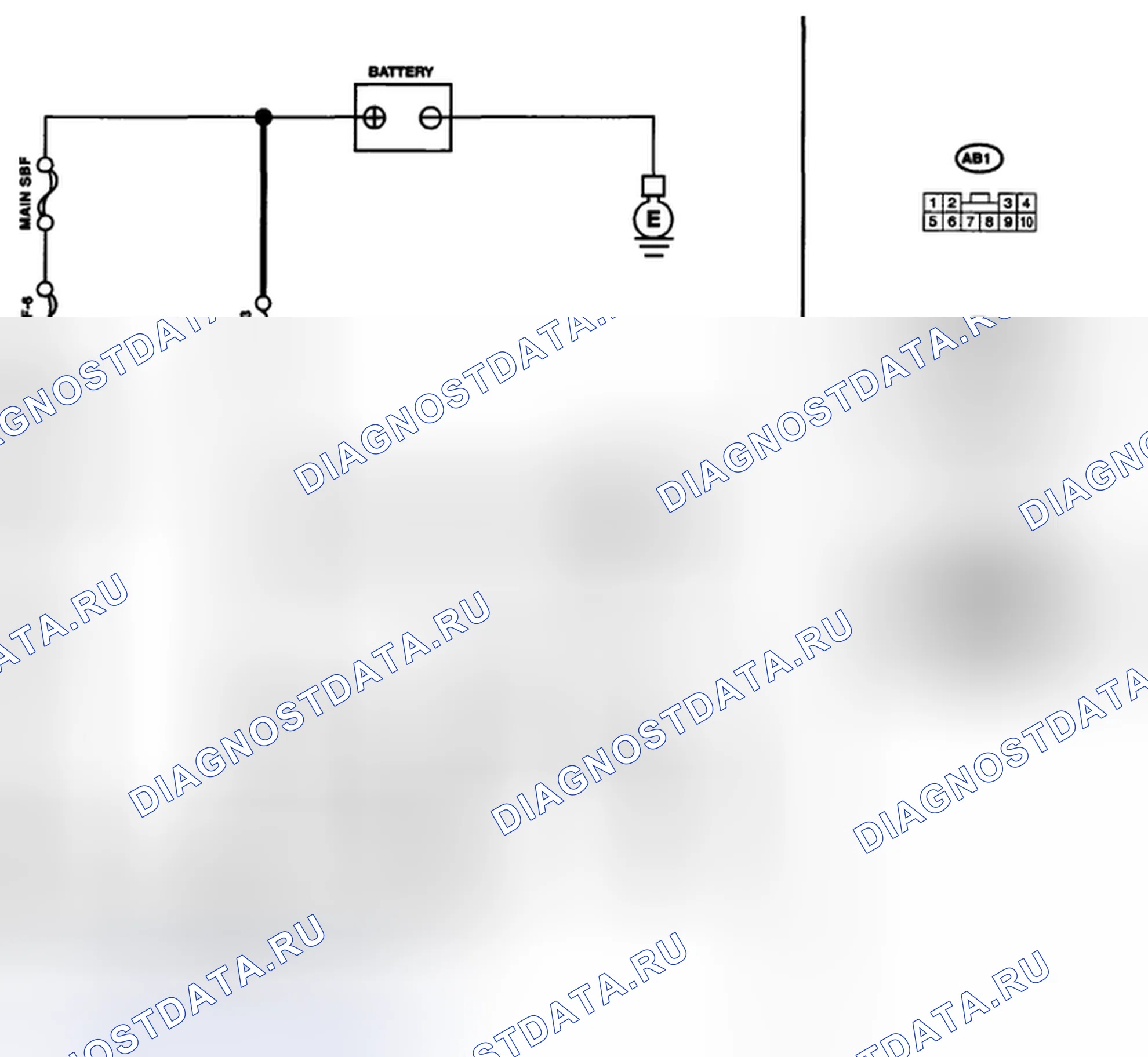Рис. 127: электросхема. Subaru Outback BP рестайлинг