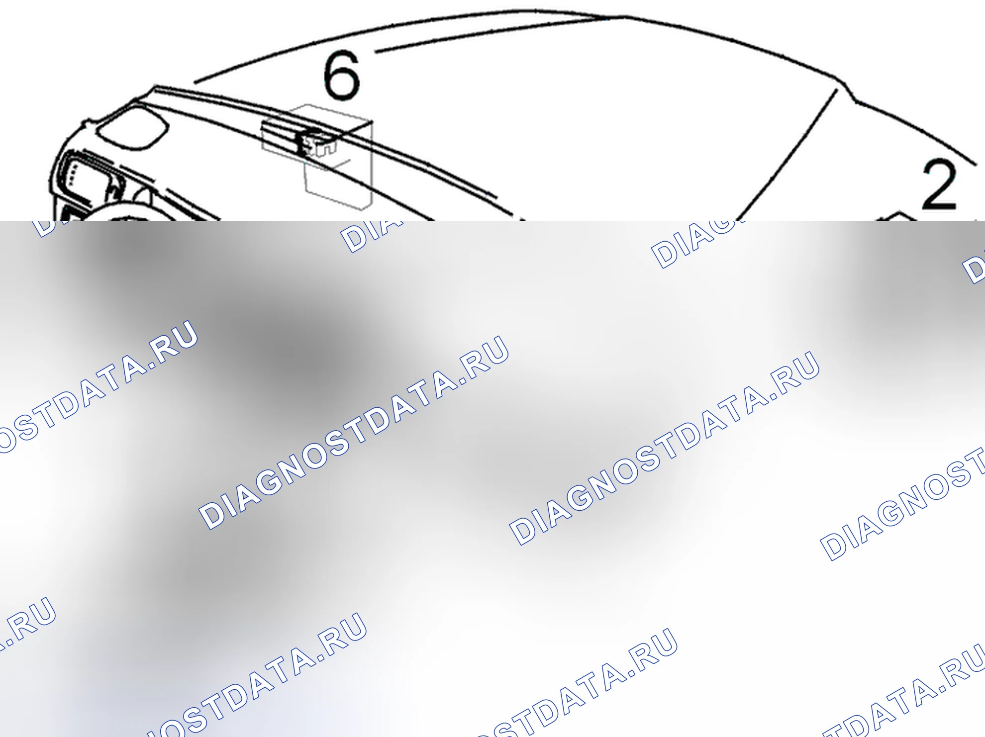 Рис. 587: РАСПОЛОЖЕНИЕ КОМПОНЕНТОВ ИММОБИЛАЙЗЕРА 3 (1998-2004). Volvo C70 I