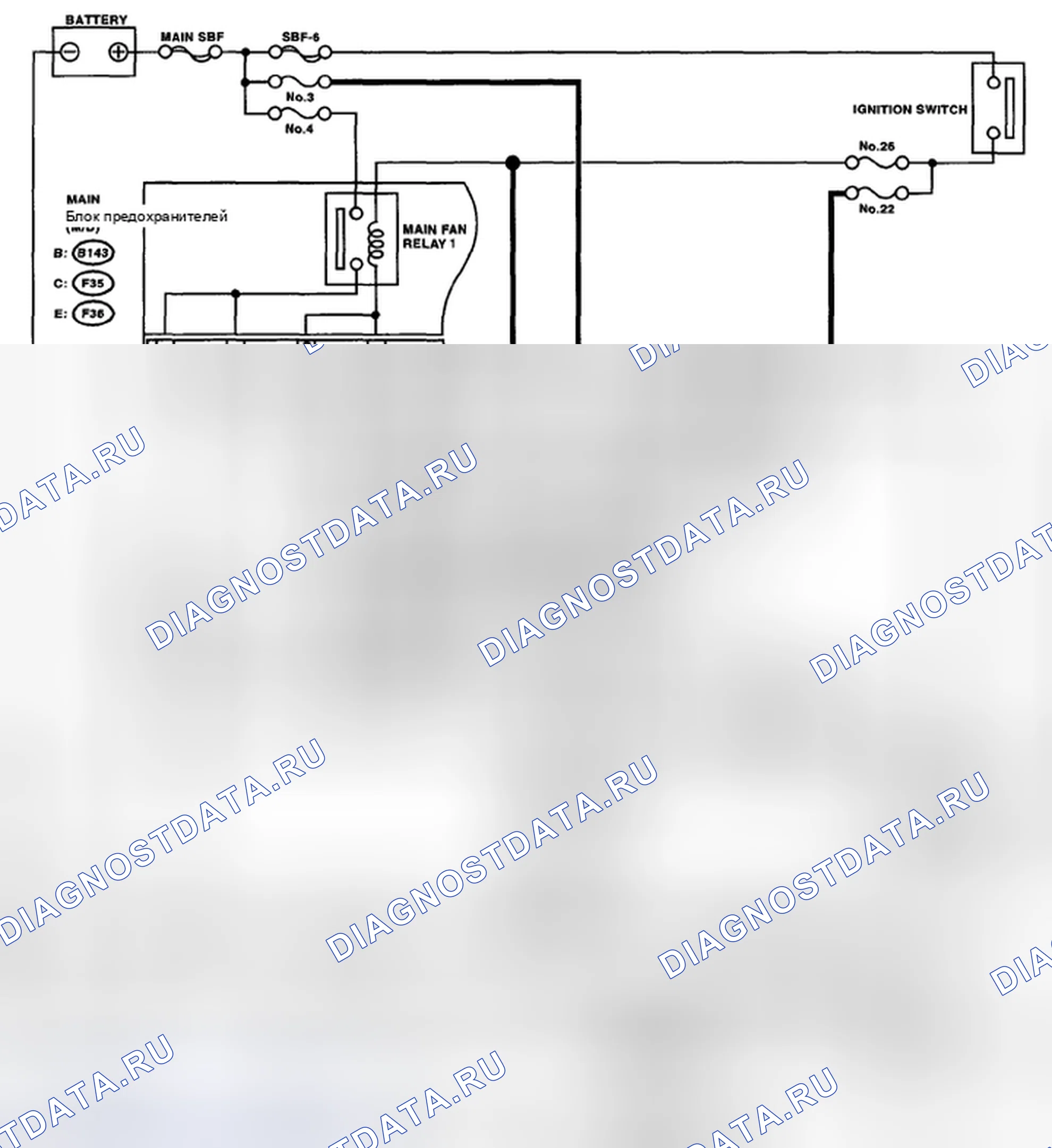 Рис. 59: электросхема. Subaru Outback BP рестайлинг