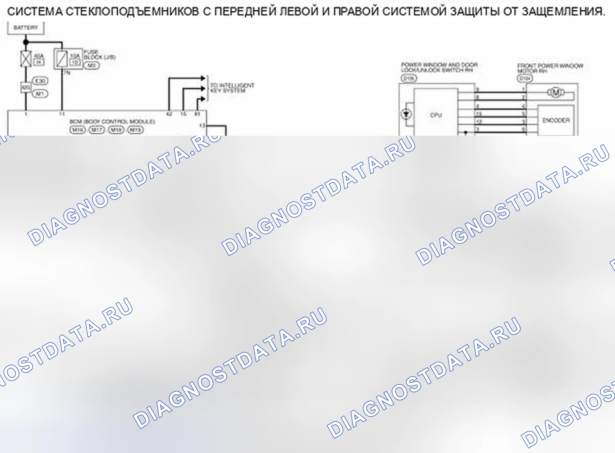 Рис. 83: электросхема. Honda Passport I