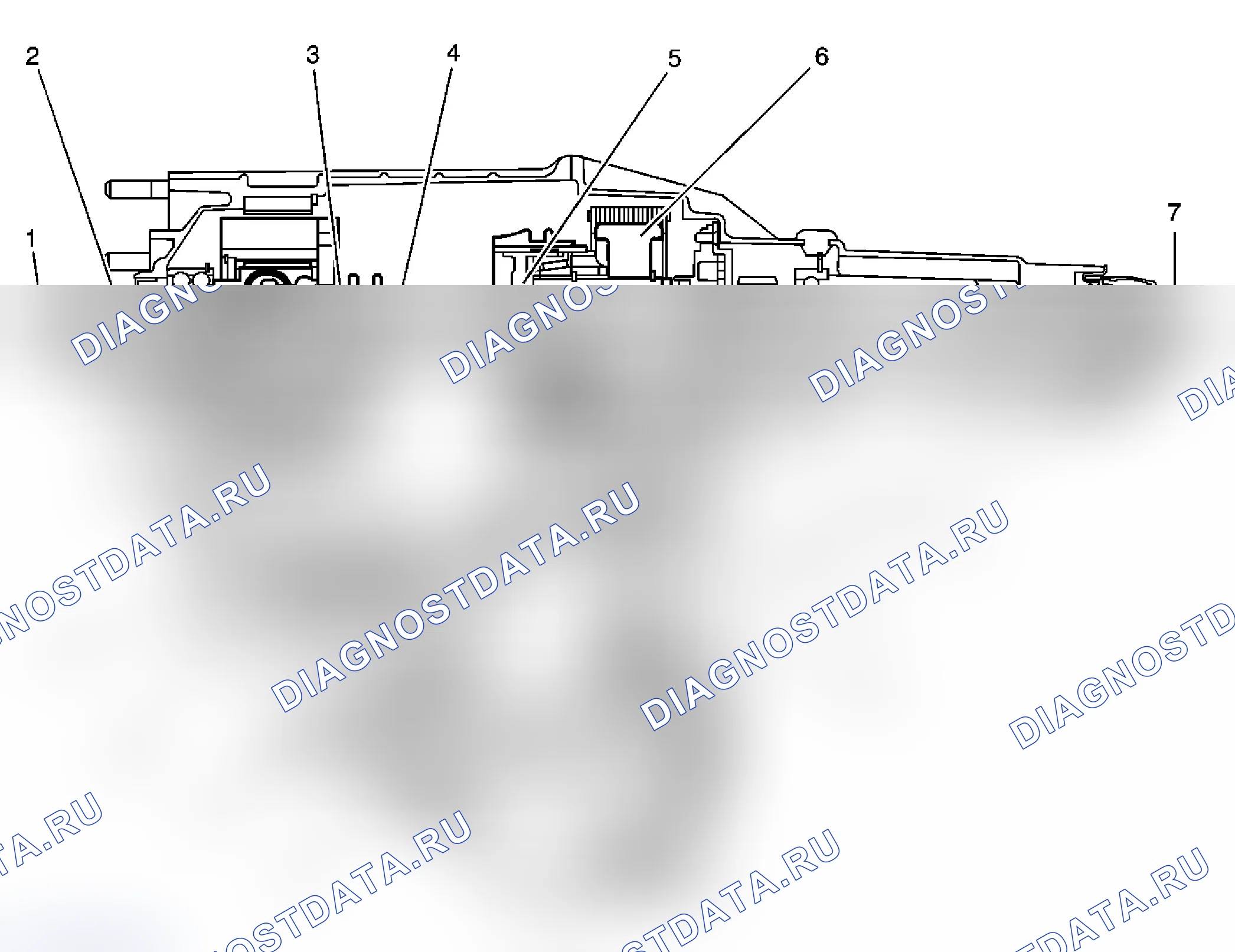 Рис. 37: Поток мощности в 4HI режиме. Chevrolet Cab & Chassis Silverado 3500 