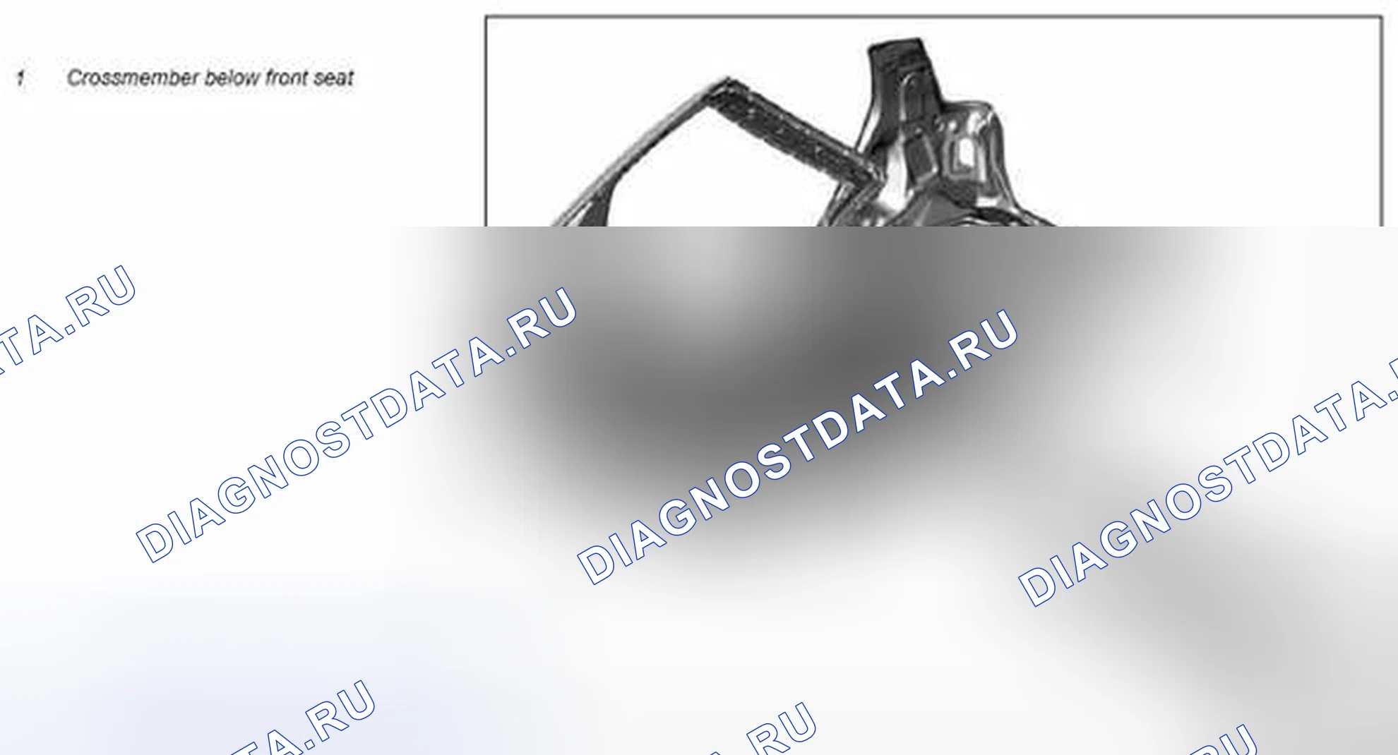 Рис. 210: Частичная замена поперечины под передним сиденьем - AR63.40-P-1189MCC. Kia Soul I