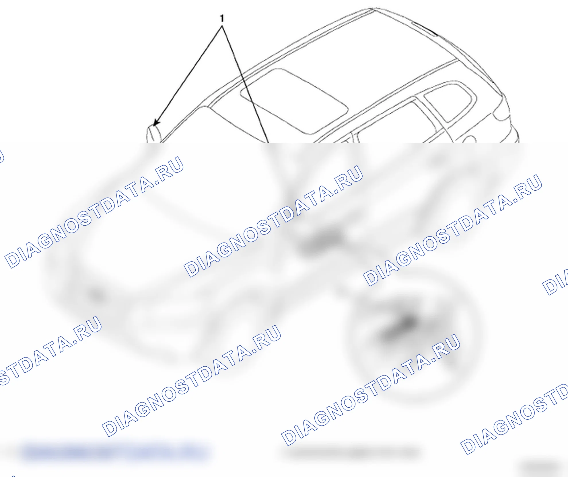 Рис. 96: РАСПОЛОЖЕНИЕ КОМПОНЕНТОВ. Hyundai Santa Fe II
