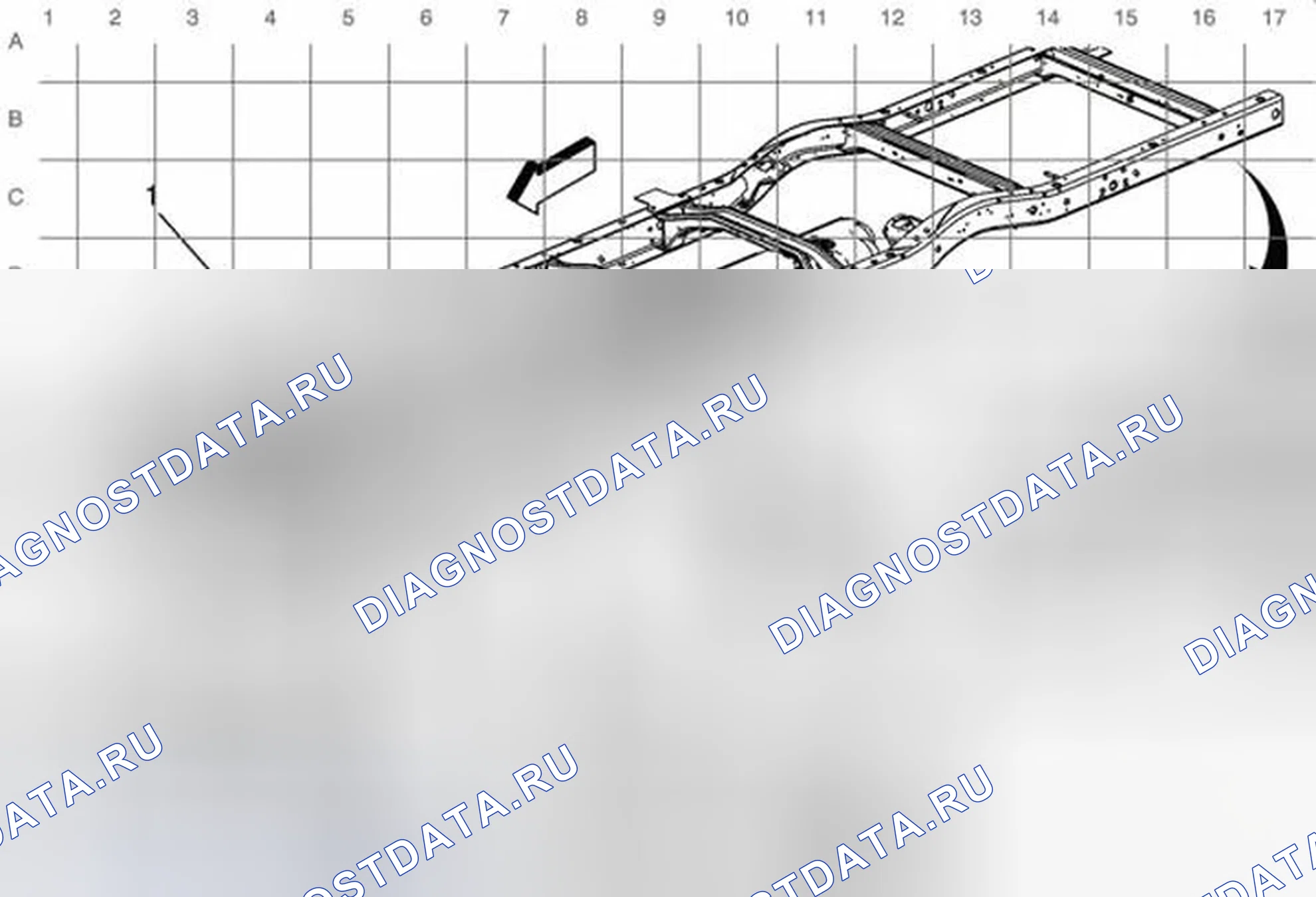 Рис. 145: Схема прокладки кабелей шасси (Lgh). GMC RV Cutaway G3500 