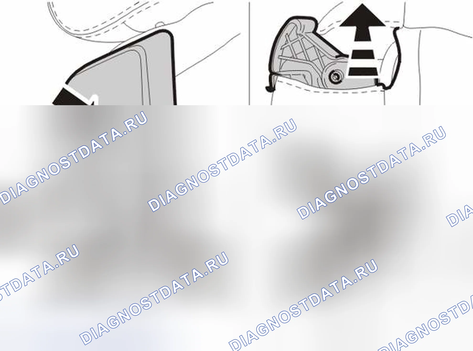 Рис. 87: Механизм замка, замена. Volvo S40 I рестайлинг