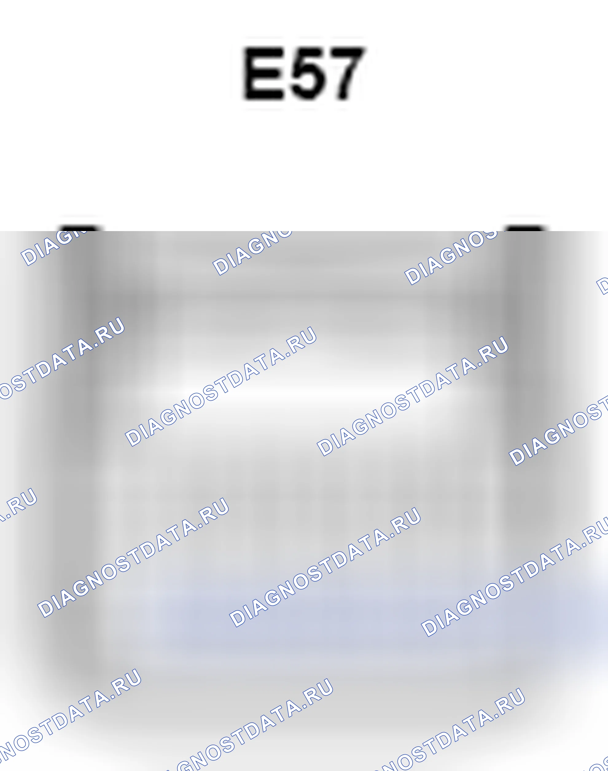 Рис. 1328: Вид с торца разъема ECU управления блокировкой сдвига (E57). Toyota Camry XV40 рестайлинг