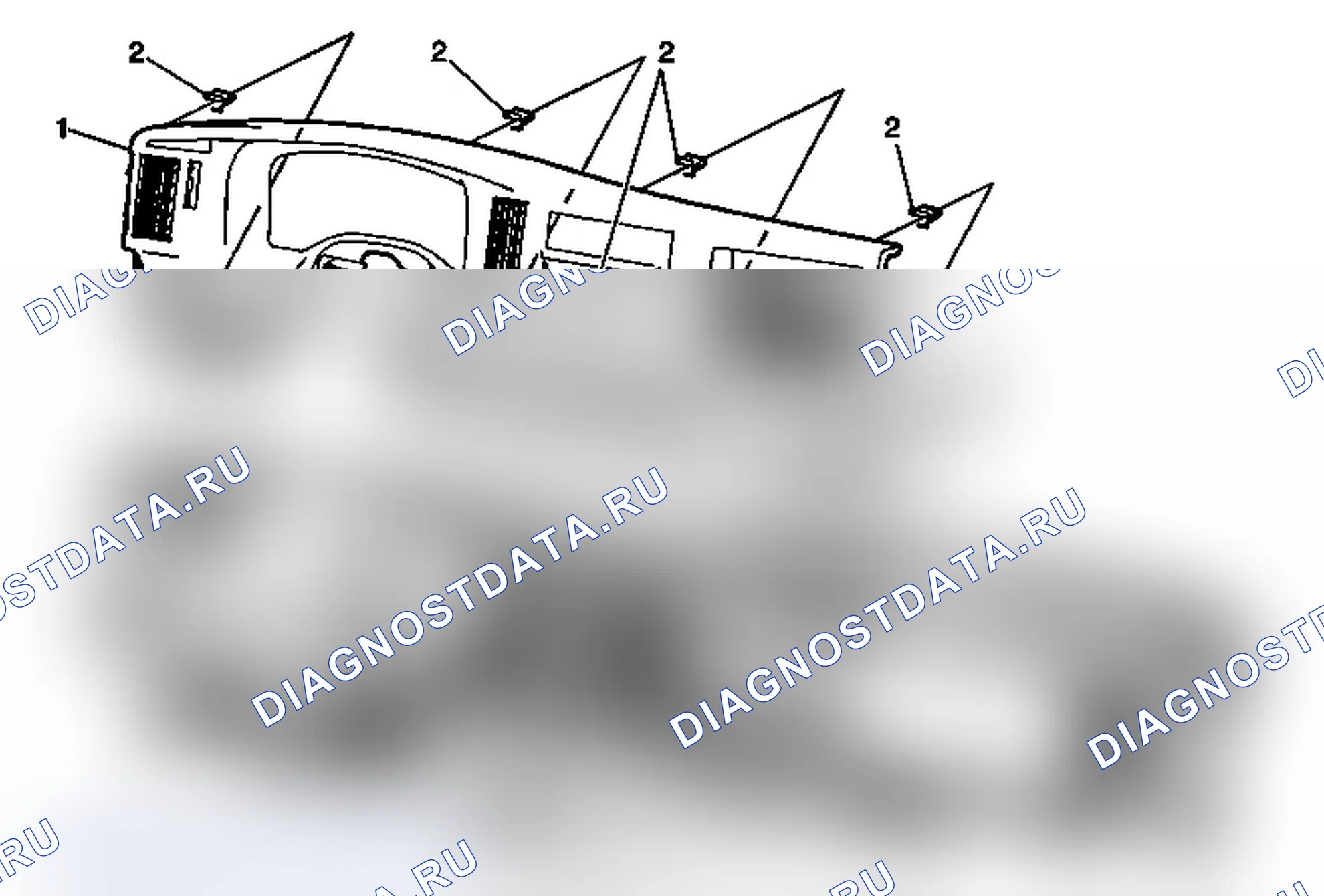 Рис. 26: Замена лицевой панели панели обивка кластера приборов. Chevrolet Express G1500 