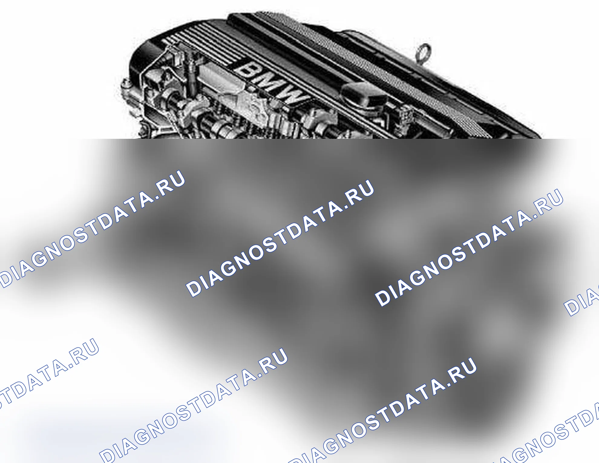 Рис. 21: Основные измерения двигателя. BMW X5 M E70