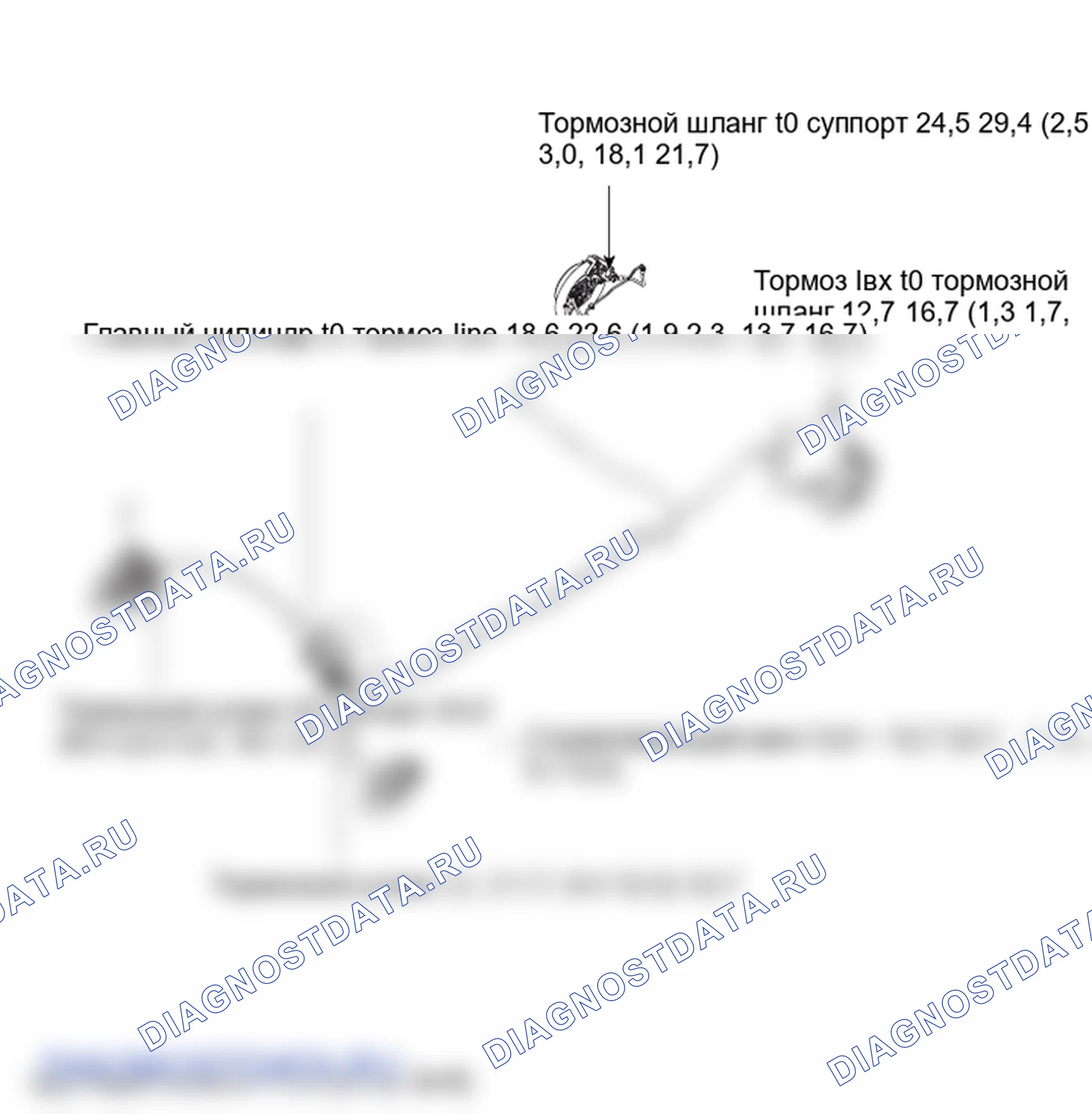 Детали тормозного шланга. Hyundai Santafe Sport DMA
