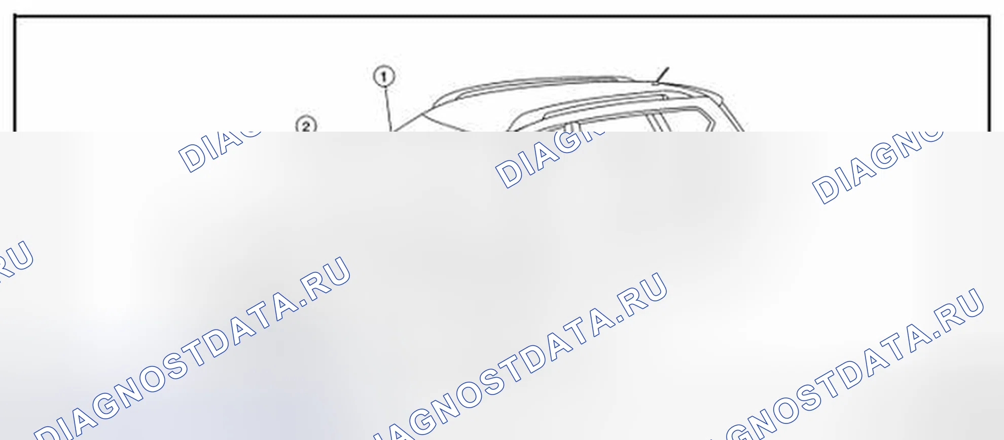 Рис. 95: Расположение компонентов. Nissan Rogue II