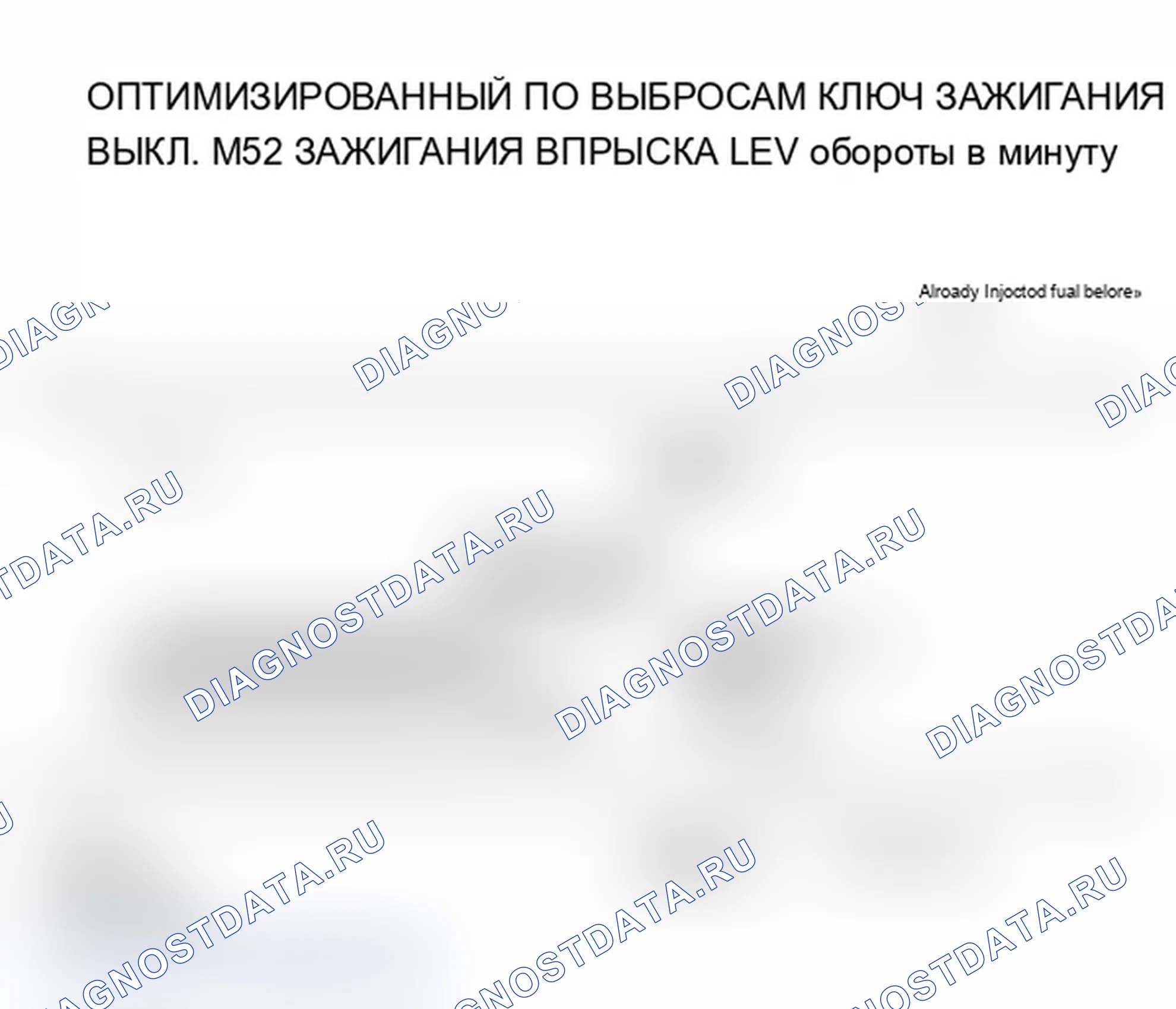 Рис. 230: ОПТИМИЗАЦИЯ ВЫБРОСОВ - КЛЮЧ ЗАЖИГАНИЯ ВЫКЛЮЧЕН. BMW M3 E46
