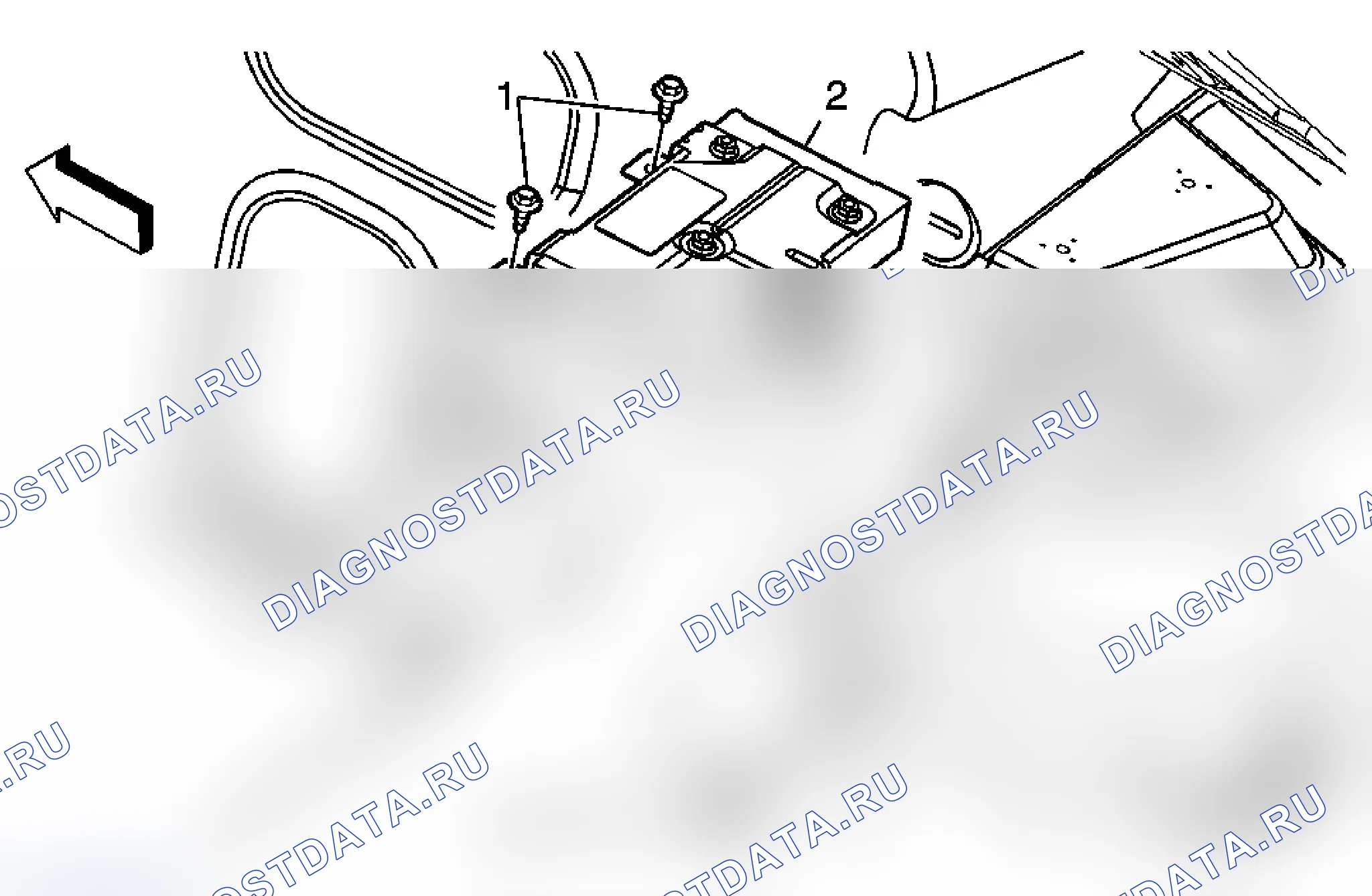 Рис. 9: Замена цифрового радиоприемника (купе). Pontiac G6 I final