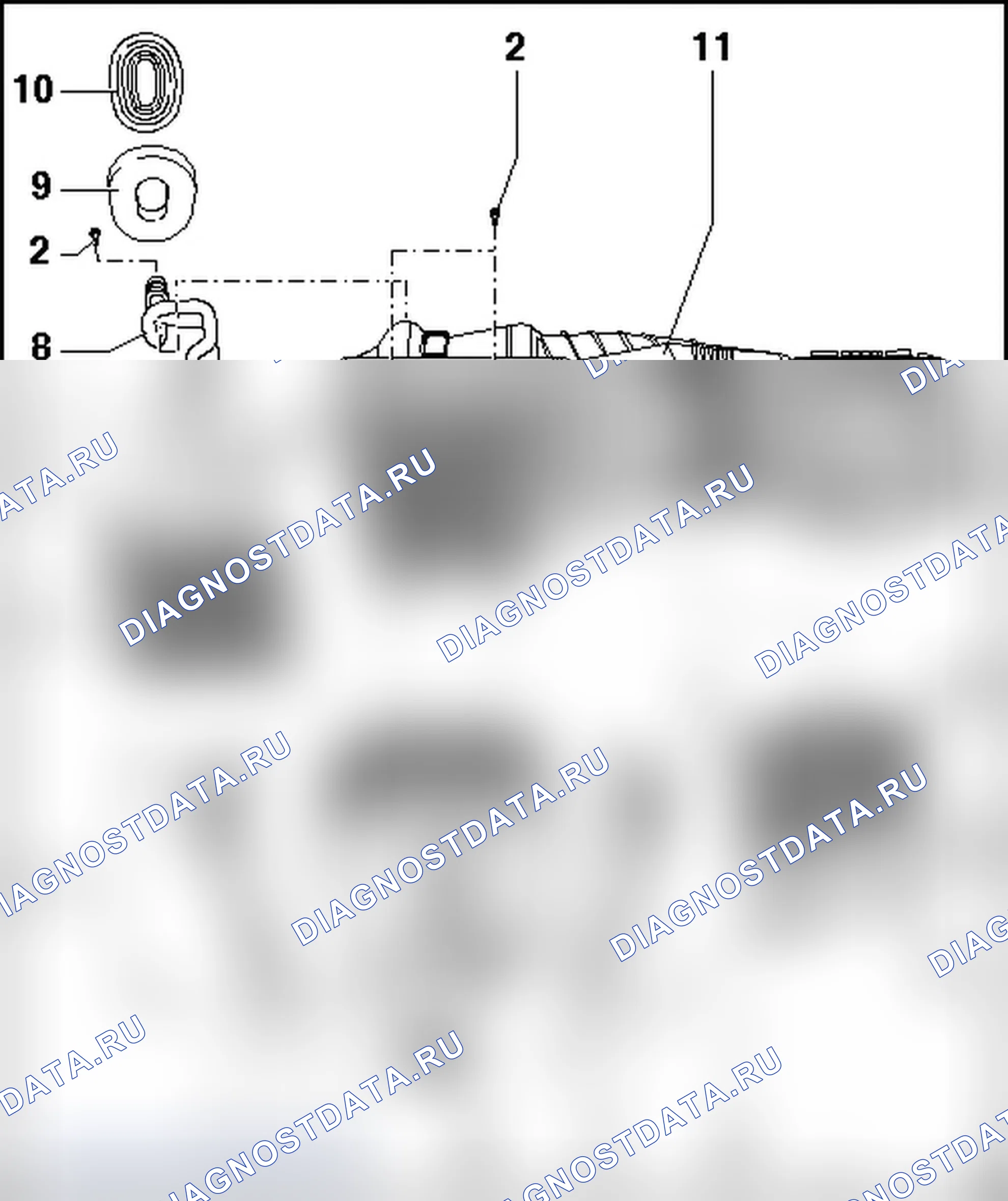 Рис. 119: НАГРЕВАТЕЛЬ. Audi TT 8J рестайлинг
