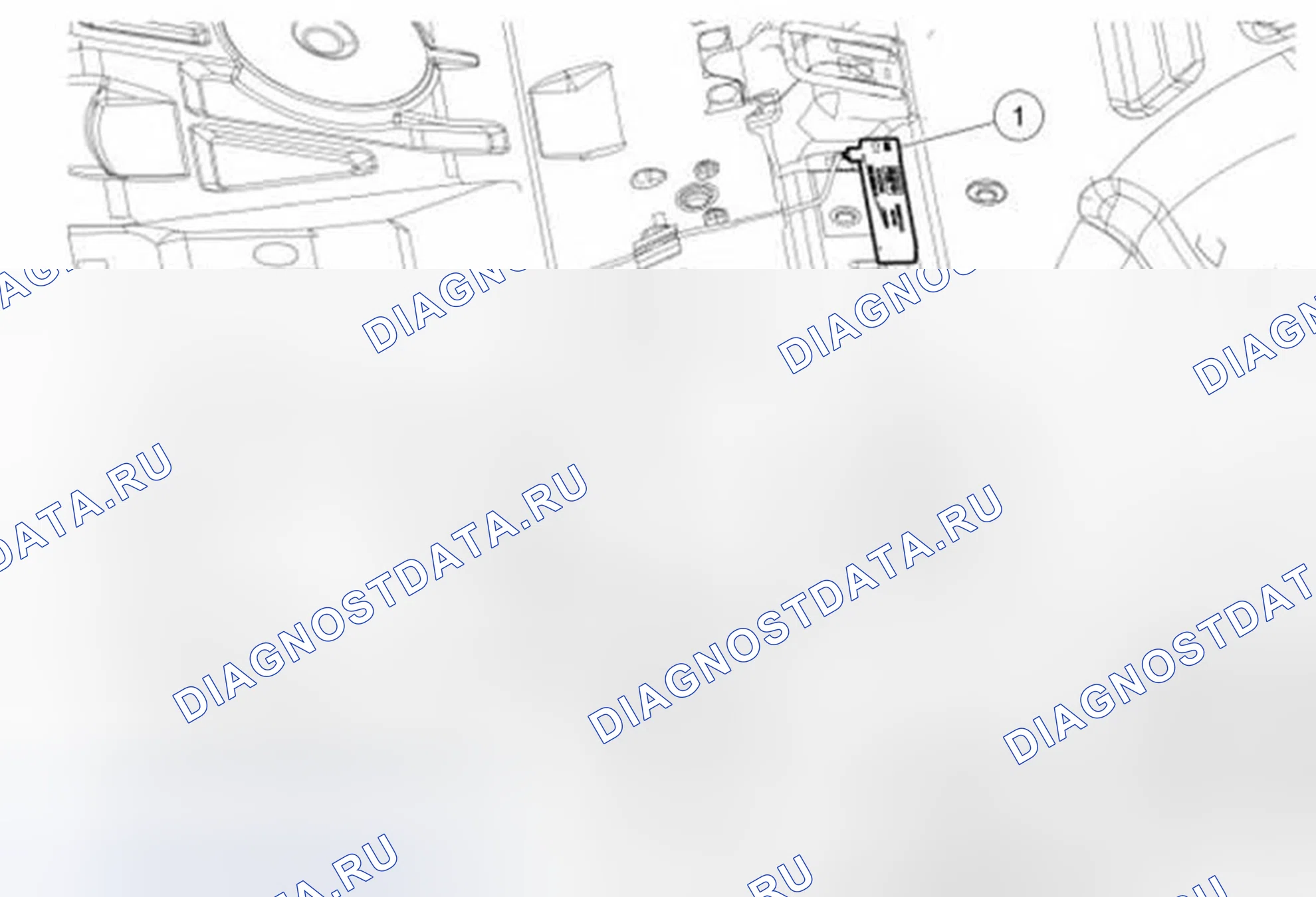 Рис. 31: Антенна пассивного запуска - задняя часть. Ford Fiesta Mk6